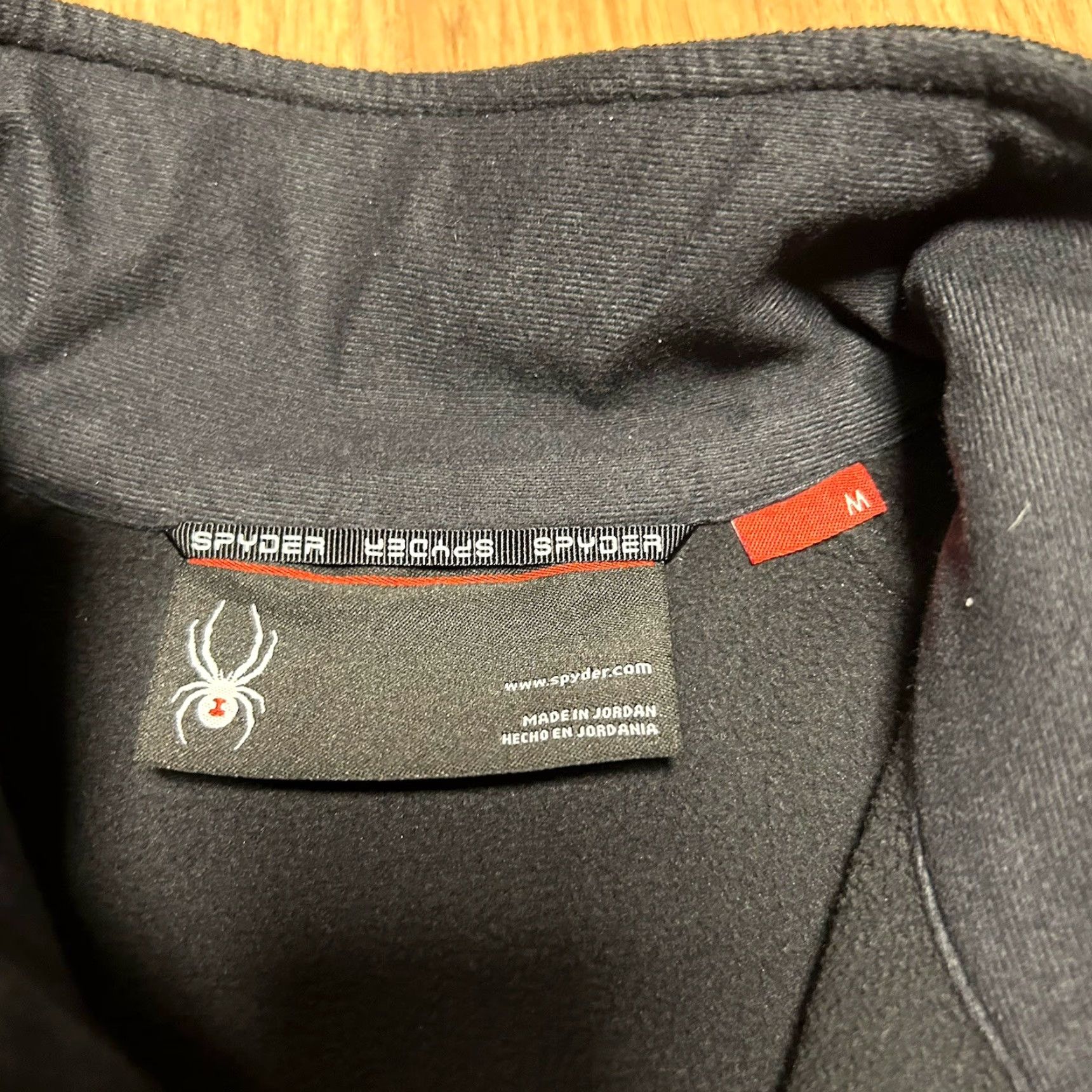 Spyder Spyder Jacket Men Medium 1/4 Zip Waffle Knit Fleece Lined Pullover Black Size US M / EU 48-50 / 2 - 4 Thumbnail
