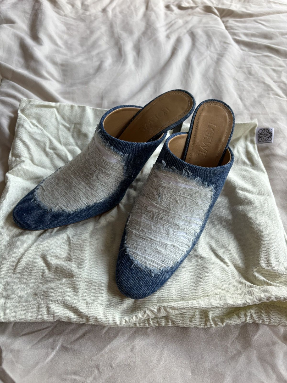 Loewe Denim Mules
