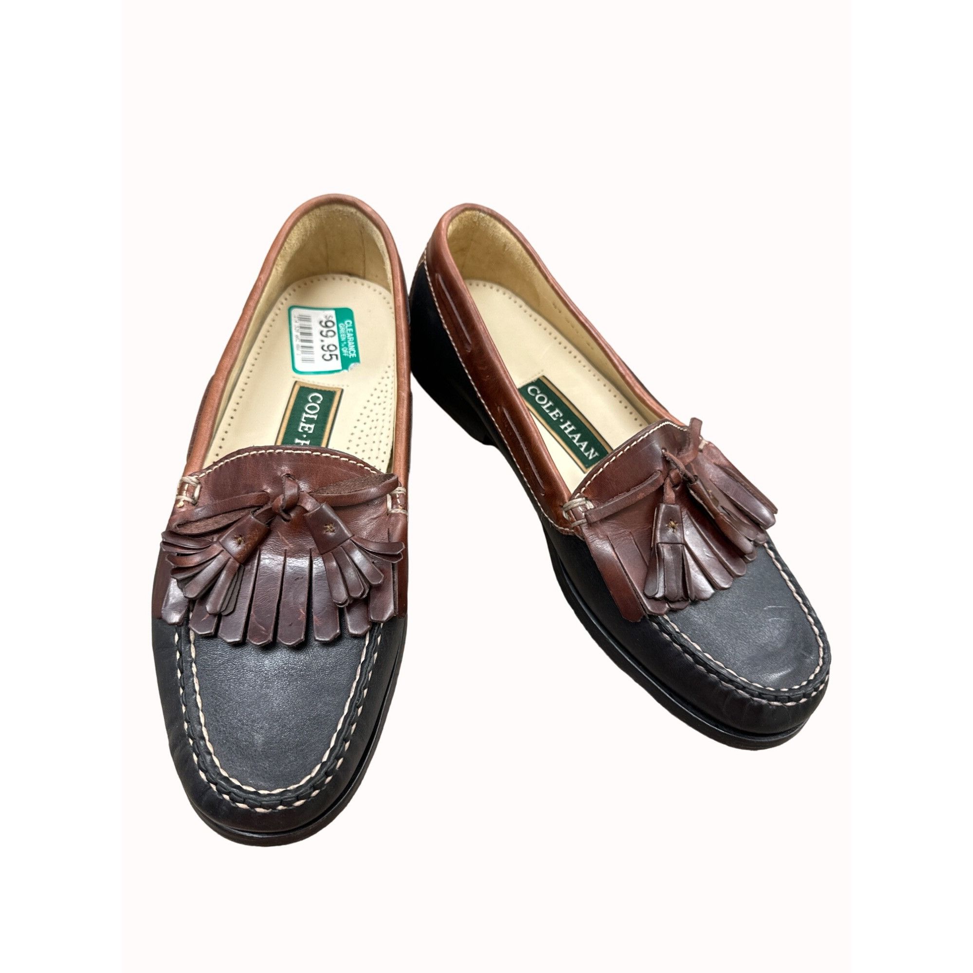 Cole Haan Cole Haan men’s brown leather tassel slip on loafer shoes 9D Size US 9 / EU 42 - 11 Thumbnail