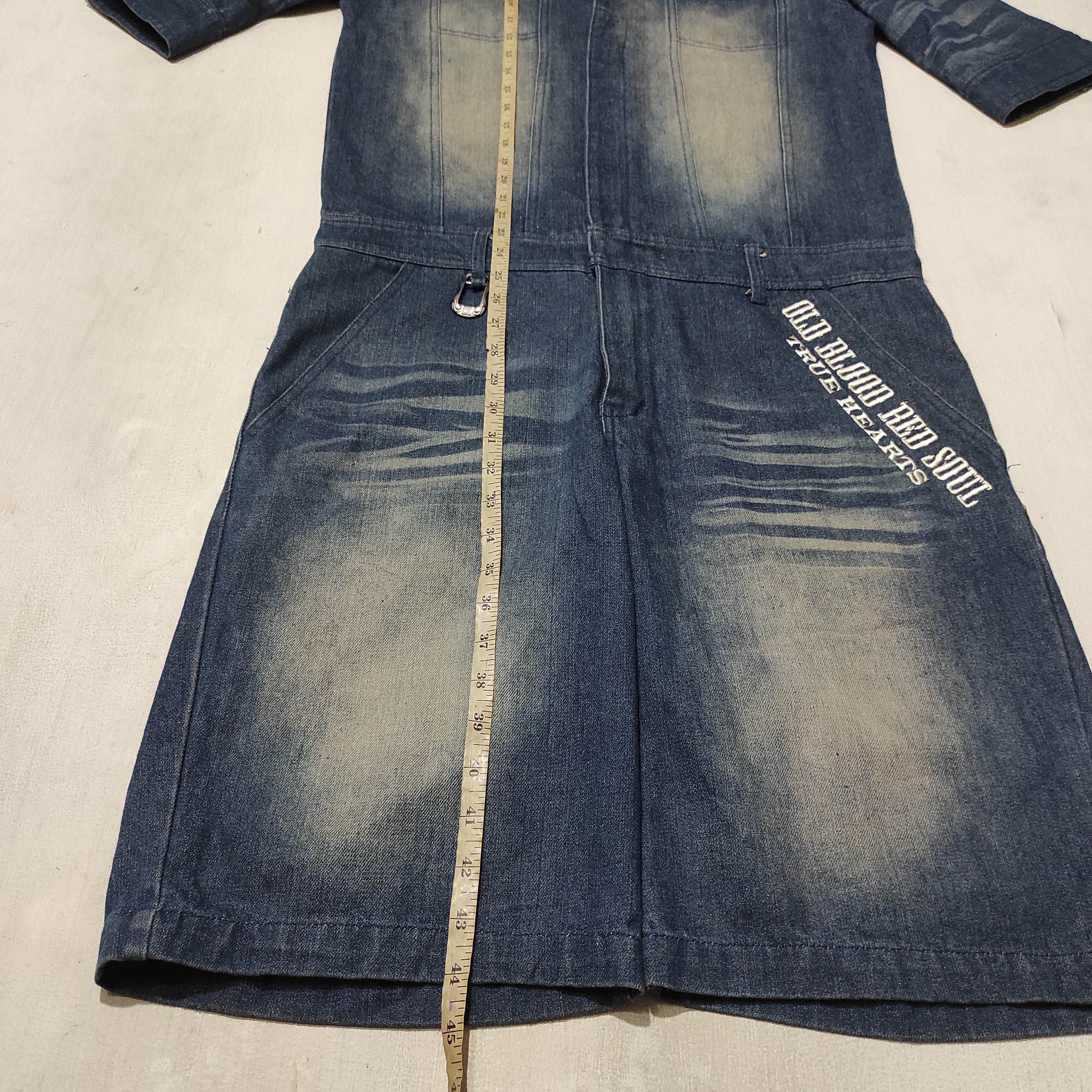 Japanese Brand C.D.S BLACK SENSE Punk Skull Coverall Overall Denim Jeans Size US M / EU 48-50 / 2 - 24 Thumbnail