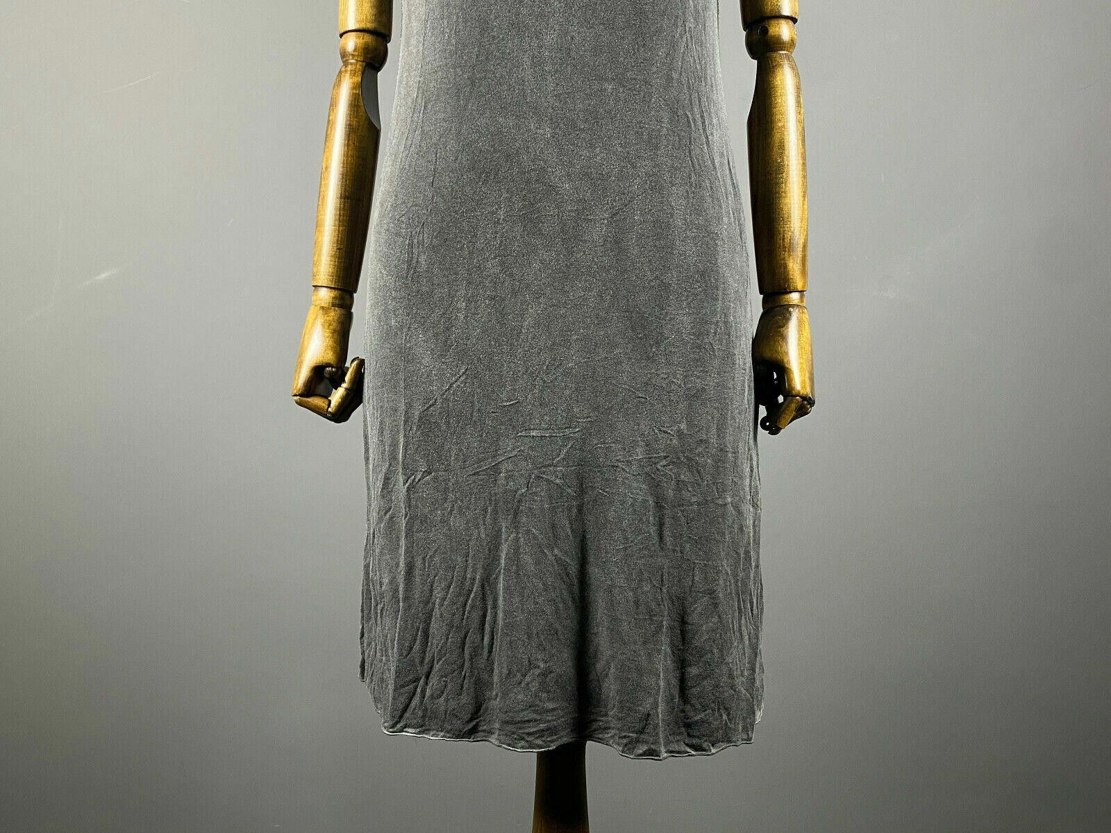 Designer Elisa Cavaletti Club Grey Lagenlook Tank Midi Dress Size M Size M / US 6-8 / IT 42-44 - 3 Thumbnail
