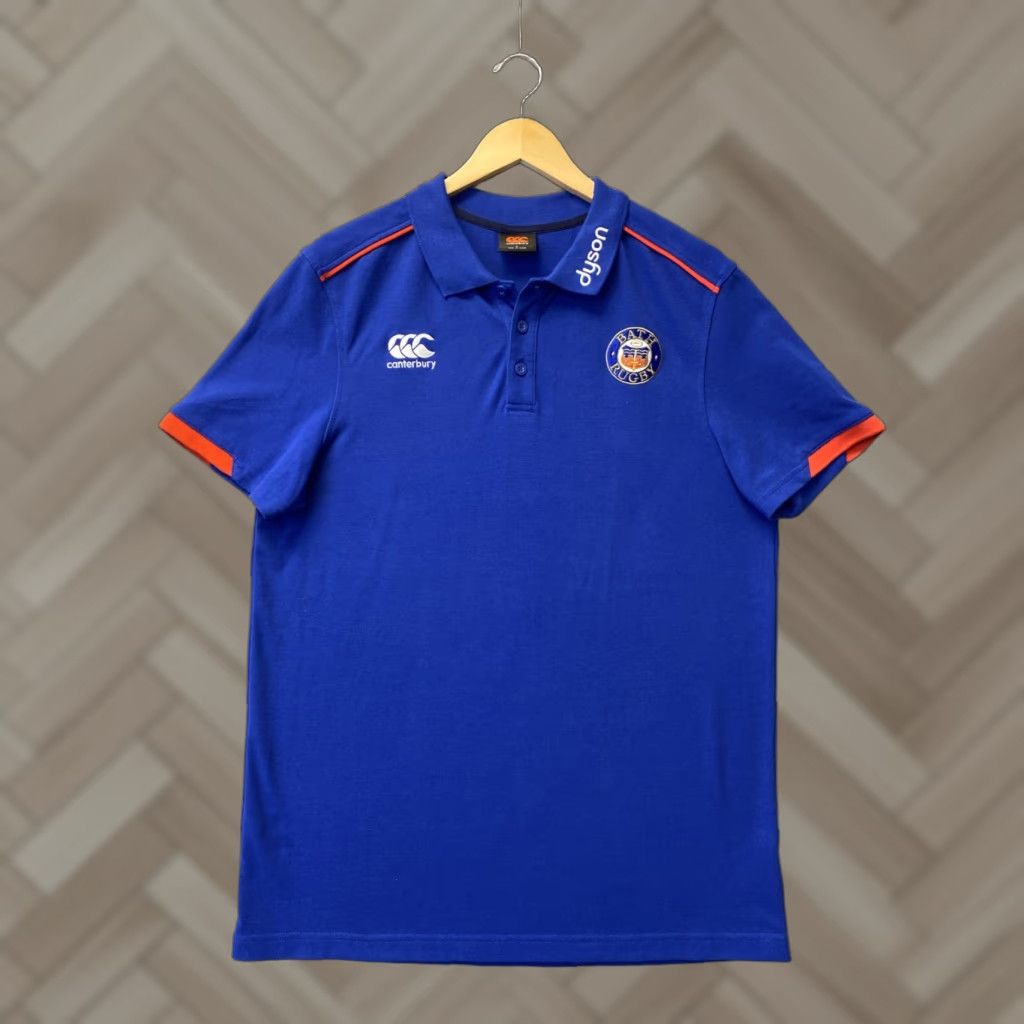 Vintage Canterbury Polo Shirt Men L Royal Blue Solid Golf Rugby Casual Size US L / EU 52-54 / 3 - 1 Thumbnail