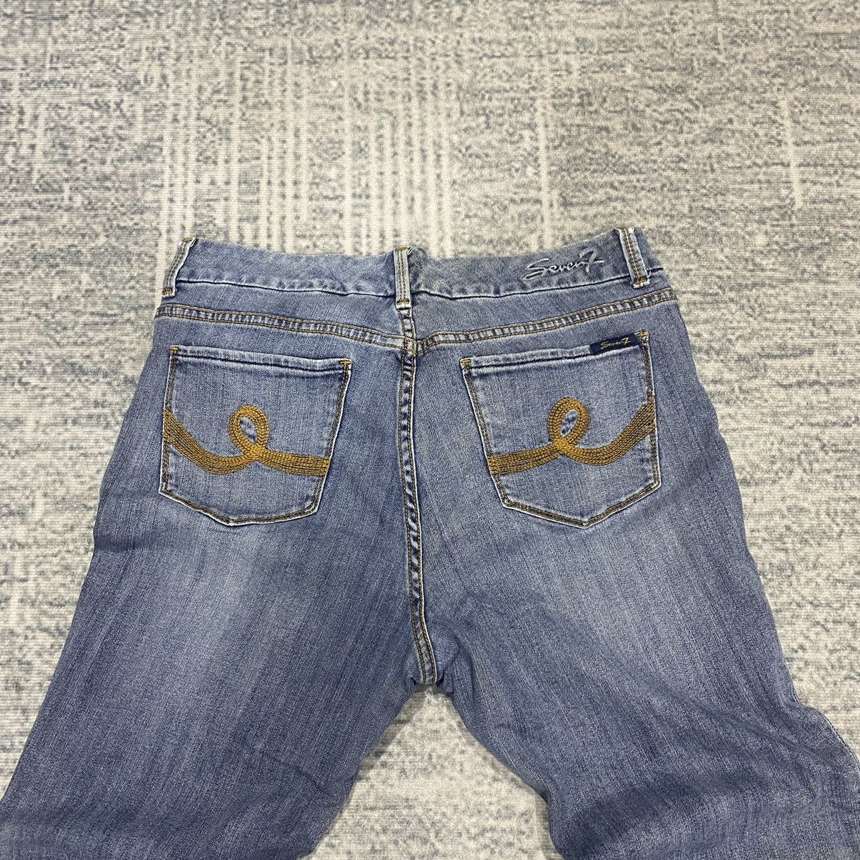 Hysteric Glamour × Japanese Brand × Le Grande Bleu (L.G.B.) Flare☠️Seven Bootcut Jeans Vintage Washed Size US 36 / EU 52 - 9 Thumbnail
