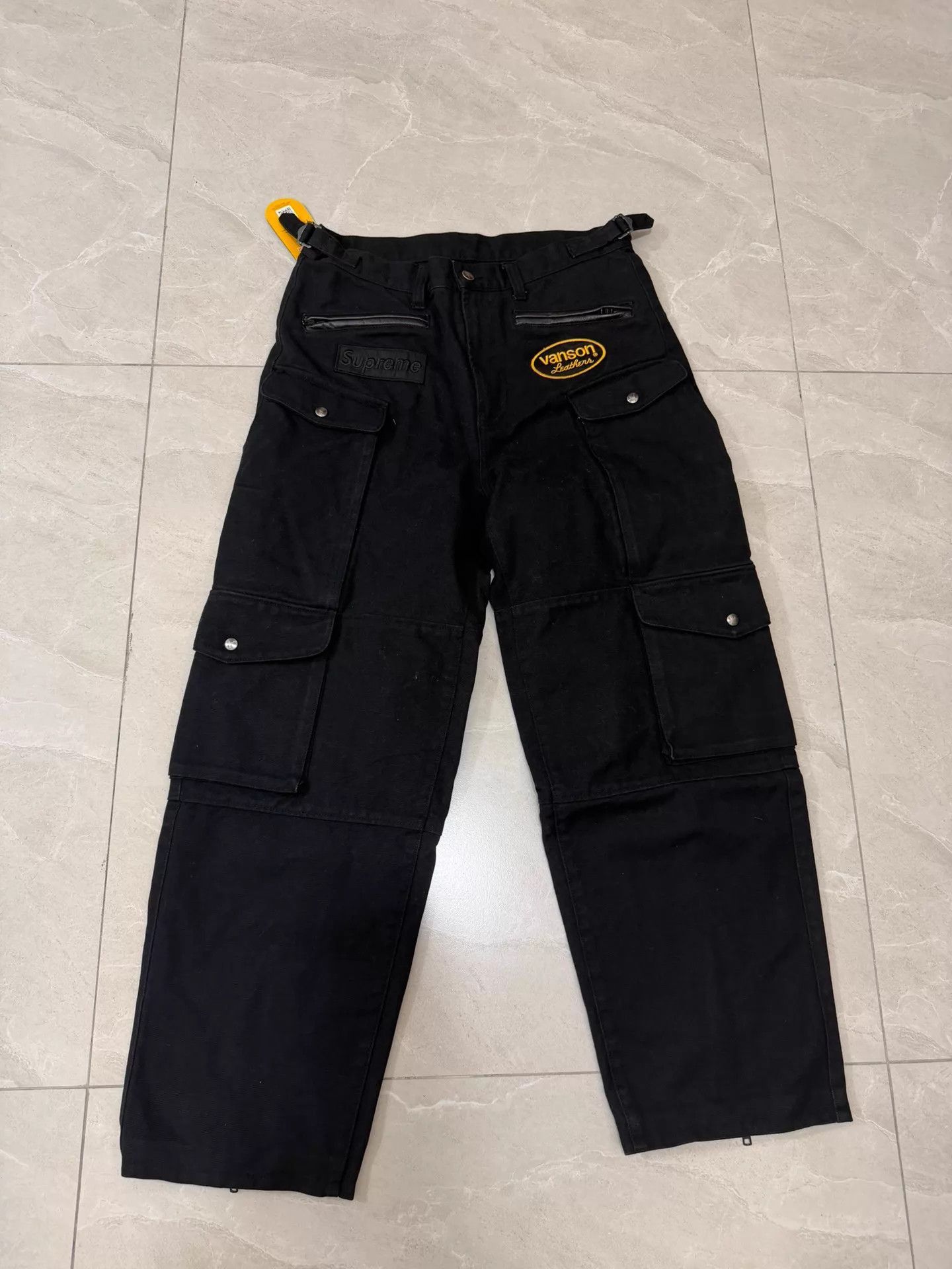 Supreme Black Cargo Pants with Multiple Pockets - Size 32 Size US 32 / EU 48 - 1 Thumbnail