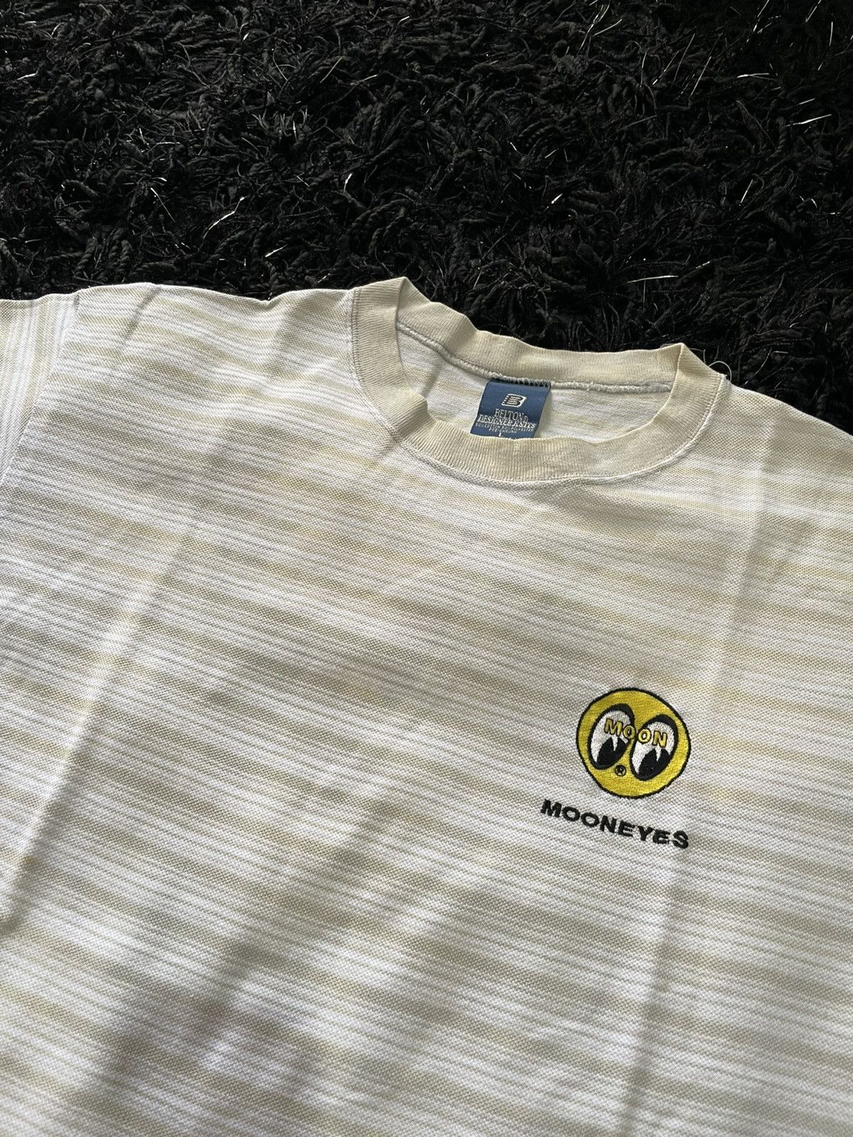 Vintage Vintage 90’s Mooneyes Embroidery Logo Stripe Boxy Belton (L) Size US L / EU 52-54 / 3 - 4 Thumbnail