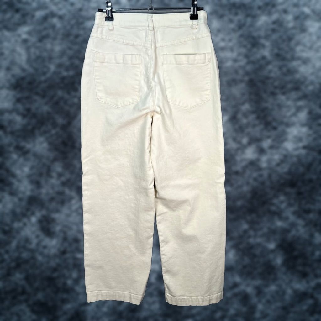 Z Supply Z Supply Pants Womens Size Small High-Waisted Wide-Leg Off-White 27 In Inseam Adult Womens/Regular Clothes Casual Pants Size 28" / US 6 / IT 42 - 1 Thumbnail