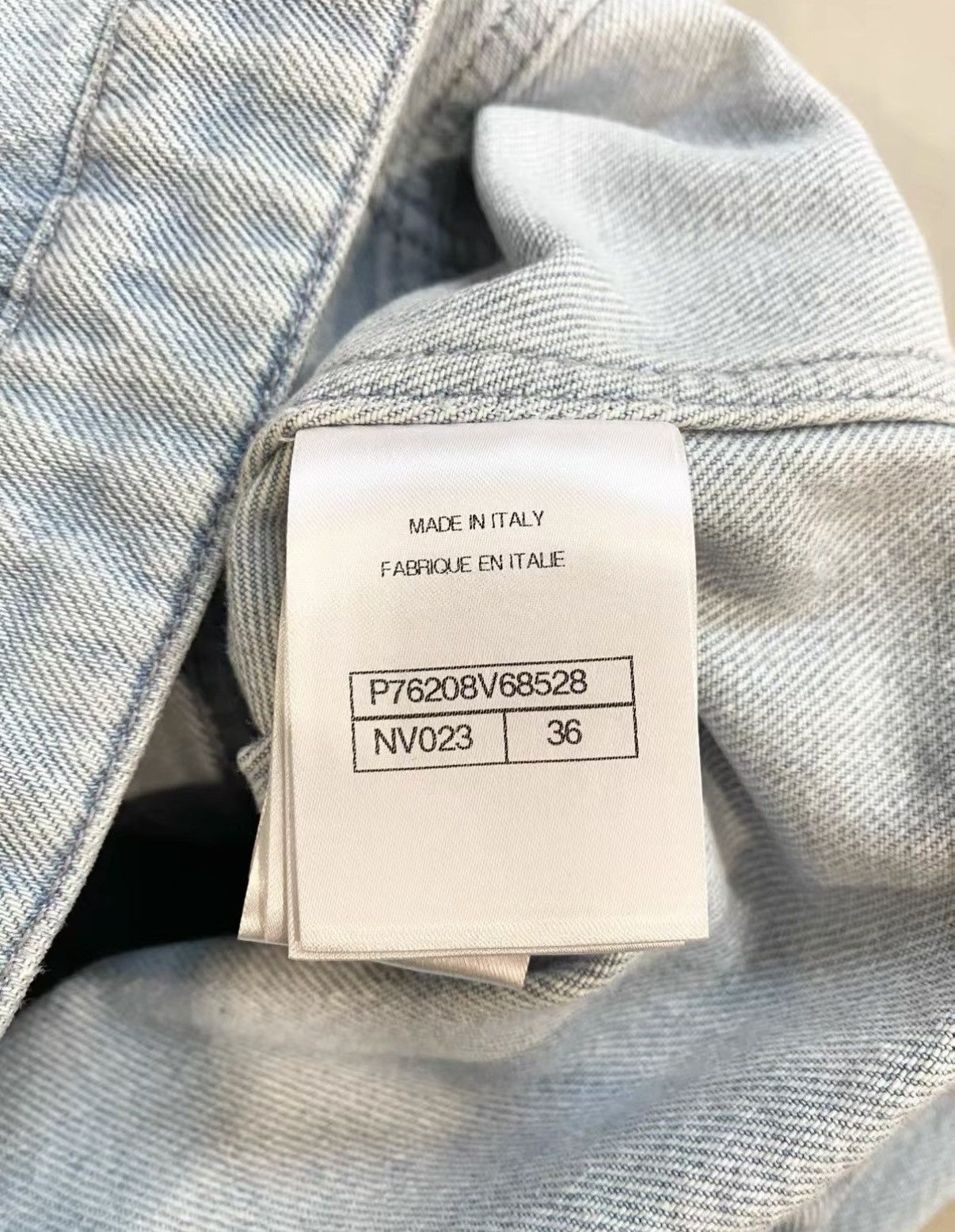 Chanel Chanel 24 Coco Beach Light Blue Short Sleeve Denim Top J33 Size XS / US 0-2 / IT 36-38 - 6 Thumbnail