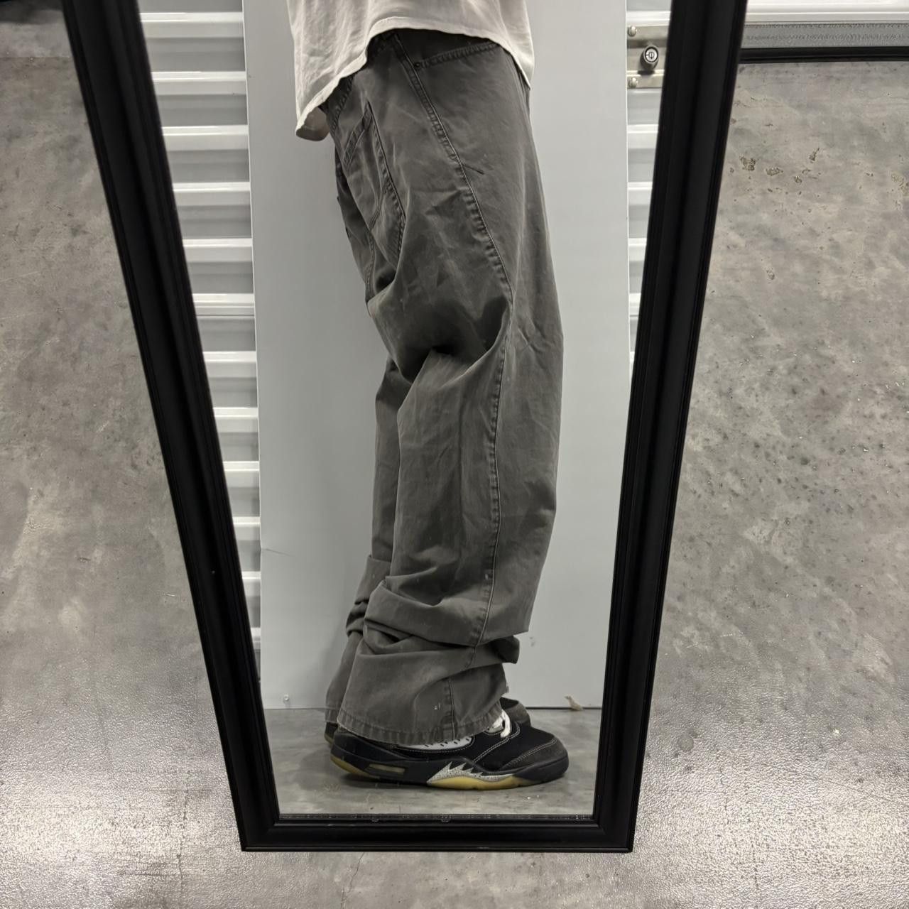 Japanese Brand × Vintage Crazy Vintage Y2K/2000s Grey Streetwear Essential Pants! Size US 40 / EU 56 - 2 Thumbnail