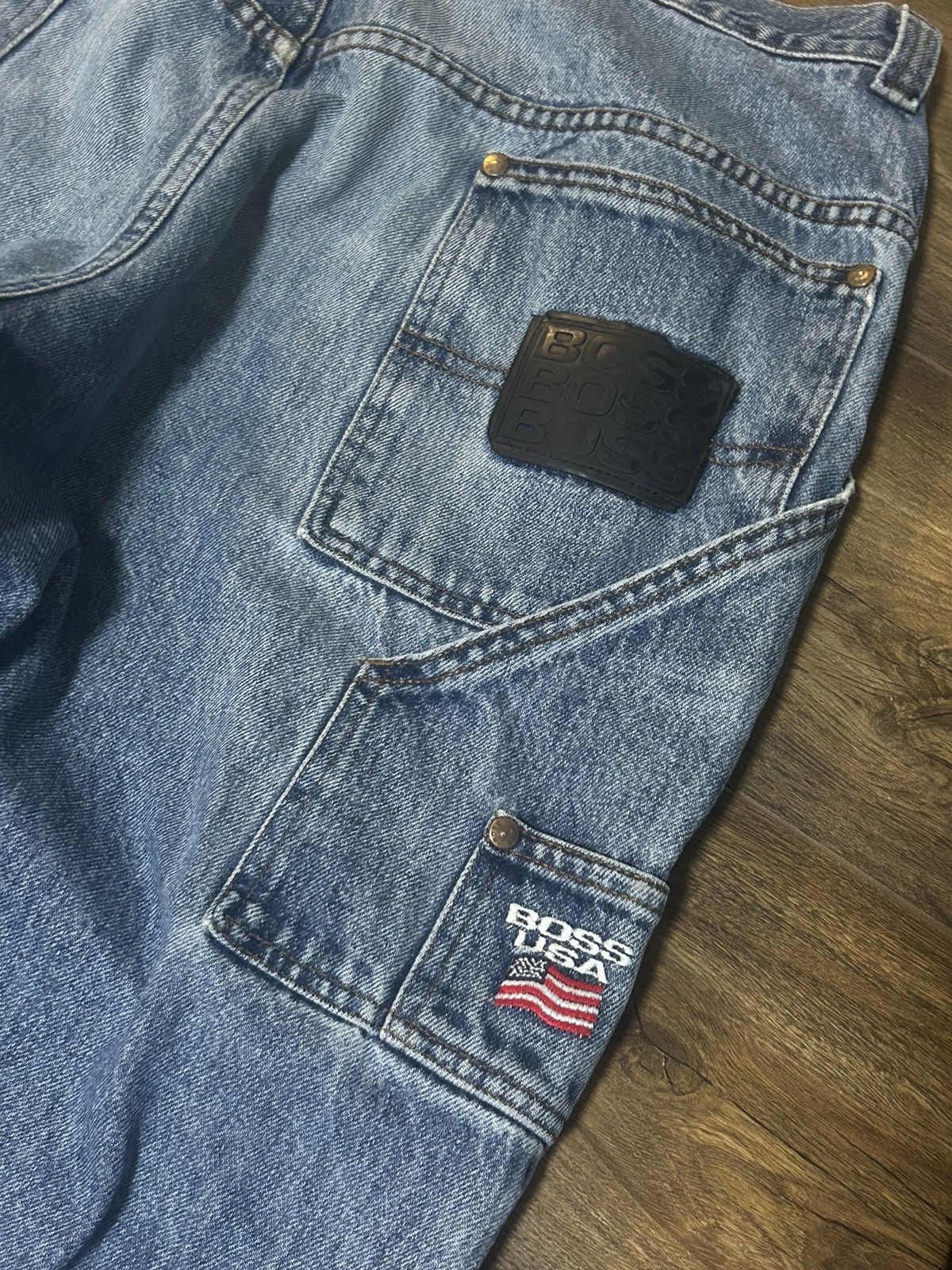 JNCO × Vintage Vintage Crazy BOSS carpenter baggy jeans Size US 38 / EU 54 - 2 Thumbnail