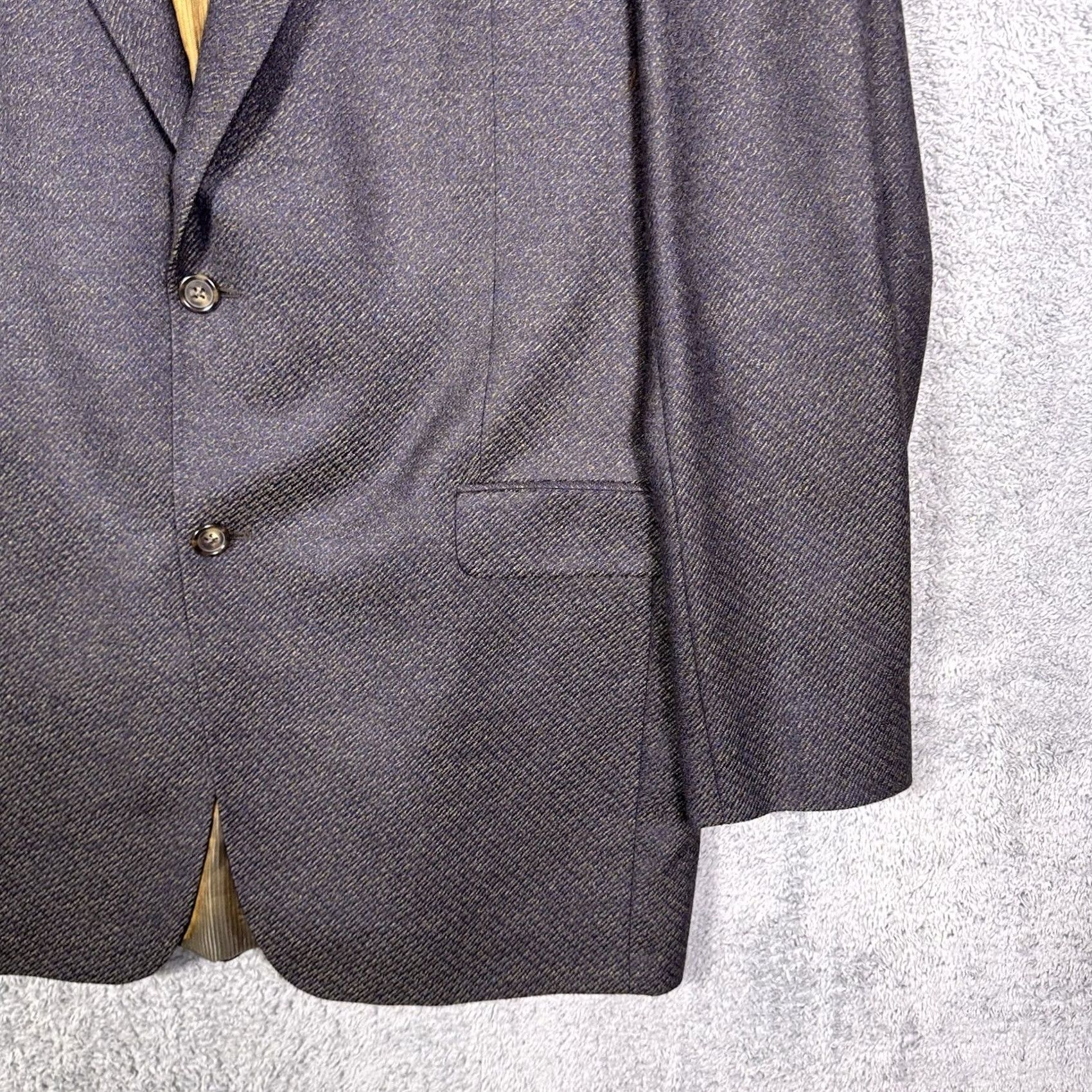 Jack Victor Jack Victor Jacket Mens 44 Blazer Men 44XL Lucawood SPJ Sport Coat Button Suit Size 44R - 6 Thumbnail