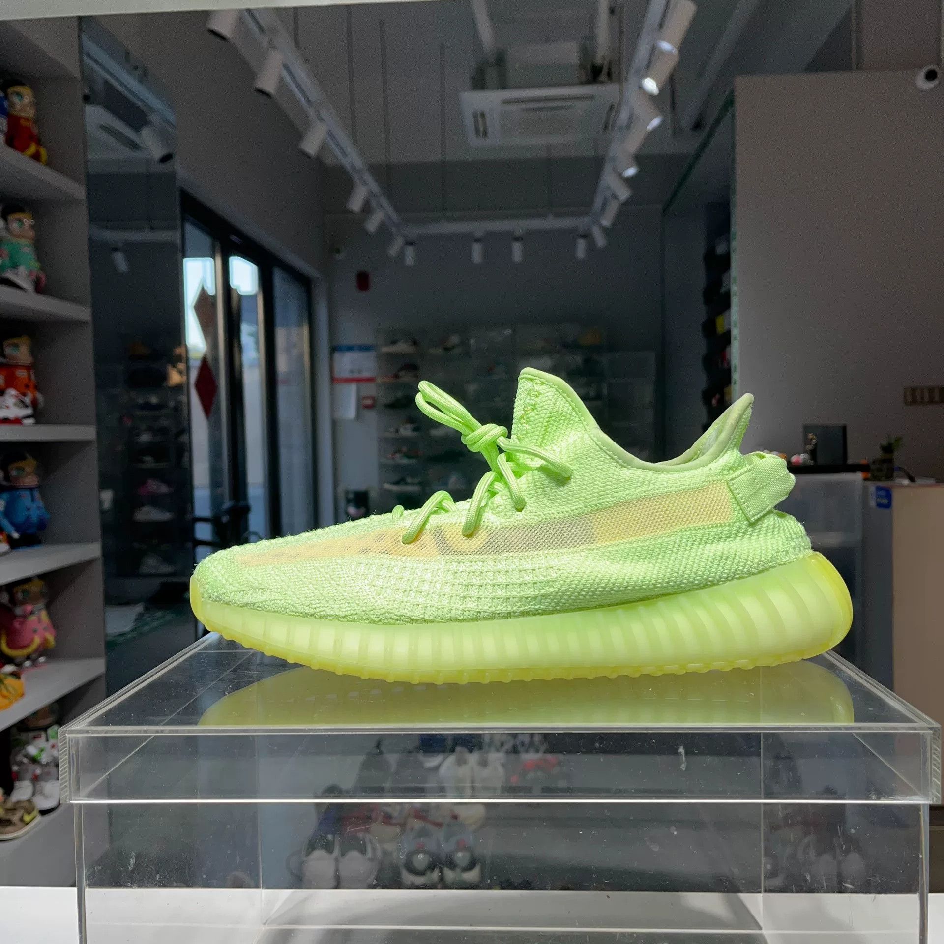Adidas Adidas YEEZY Glow Green Lowtop Sneakers 13 Men Size US 13 / EU 46 - 1 Thumbnail