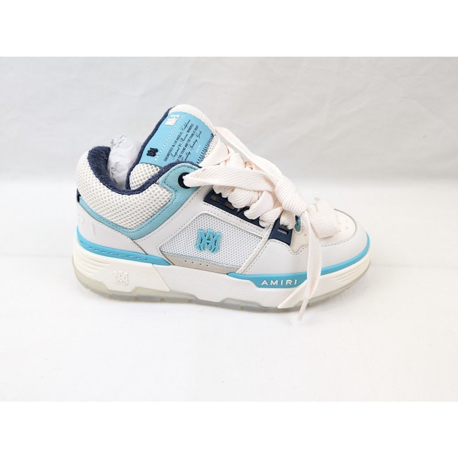 Amiri o1rshd1 Q:2 / MA-1 Low-Top Sneakers in Blue Size US 11 / EU 44 - 1 Thumbnail