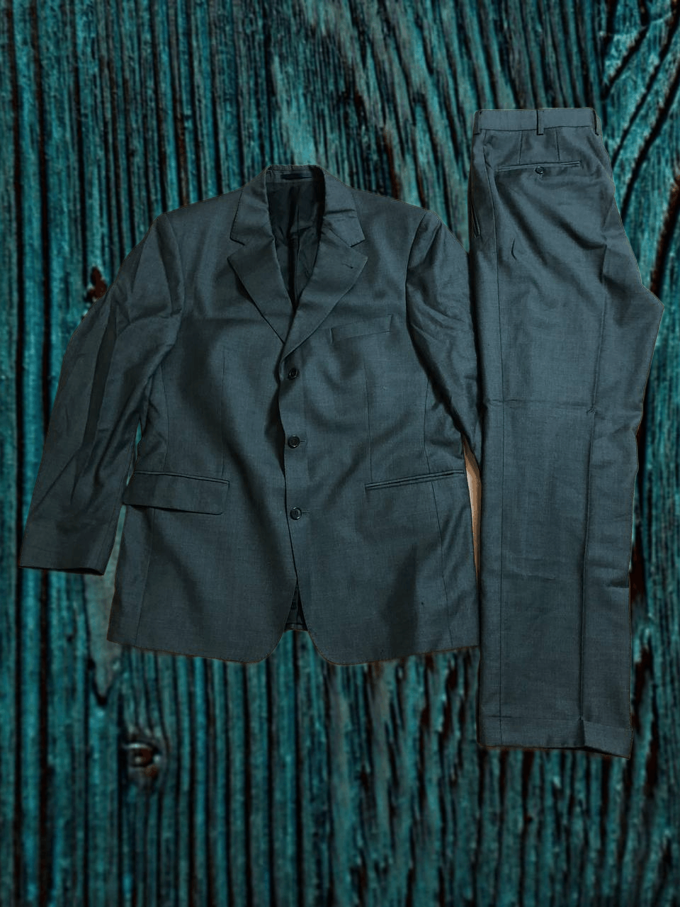 Burberry VINTAGE Burberry Suit Jacket Pants Set Up Size 52R - 1 Thumbnail