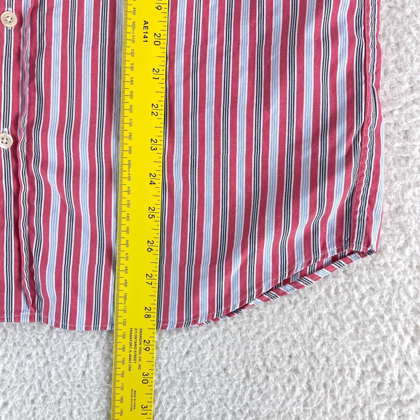 J.Crew J. Crew Striped Dress Shirt Mens Long Sleeve 100% Cotton Size M Blue Size 40R - 7 Thumbnail
