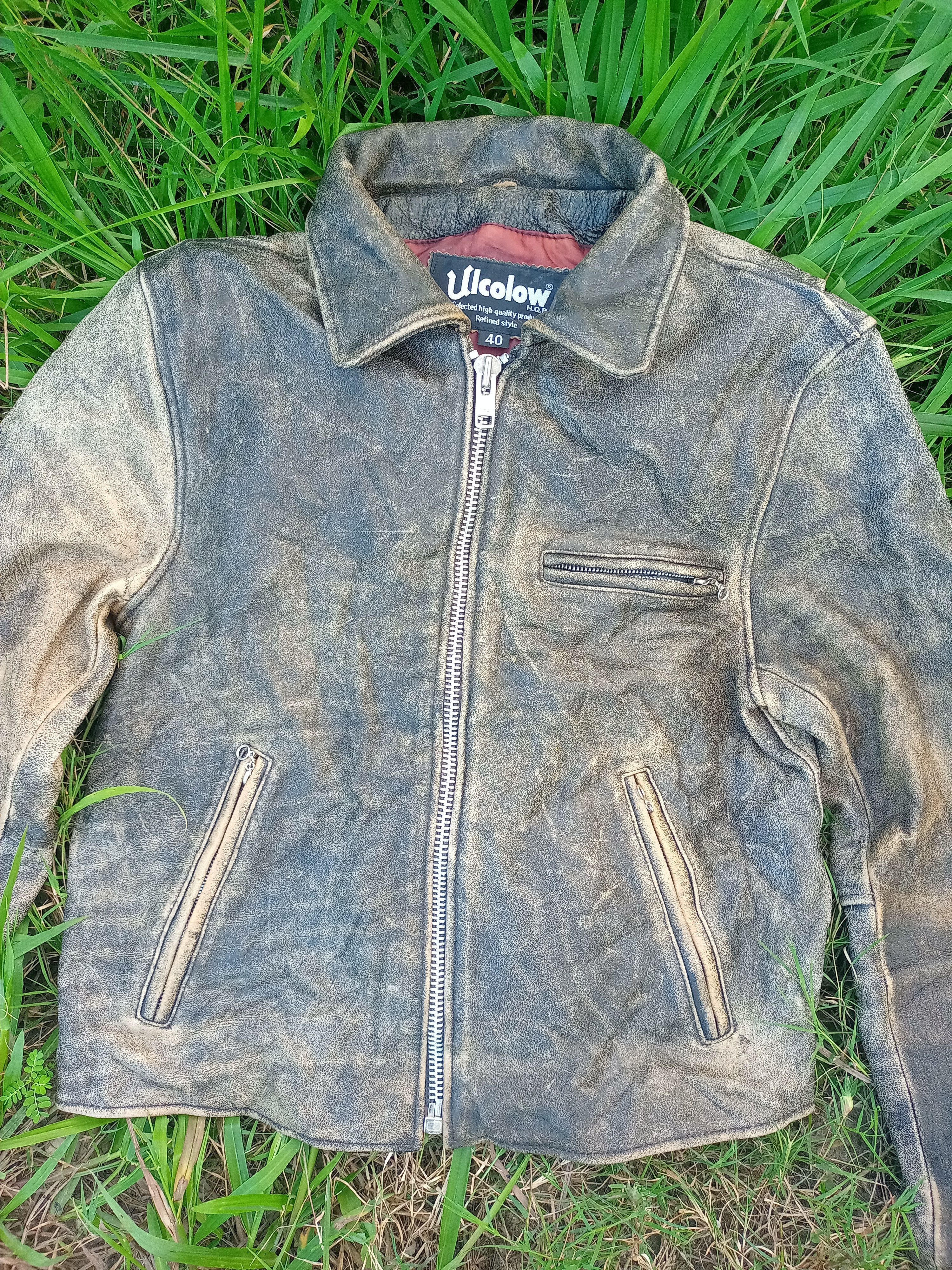 Genuine Leather × Leather Accept Binding offer 🔥Ulcolow Leather Jacket Size US S / EU 44-46 / 1 - 3 Thumbnail