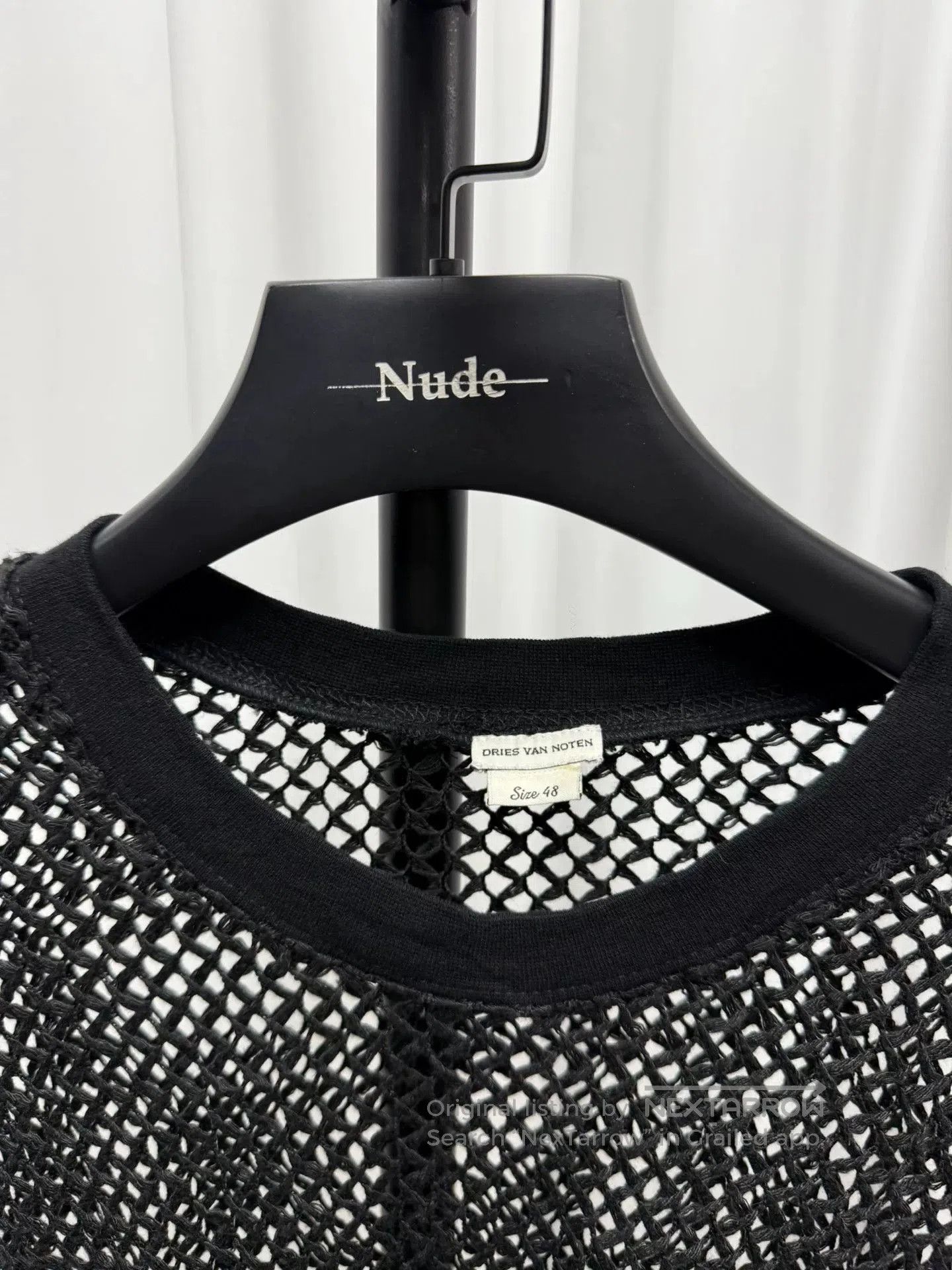 Dries Van Noten drapes long sleeve sheer mesh top. Size US L / EU 52-54 / 3 - 2 Thumbnail