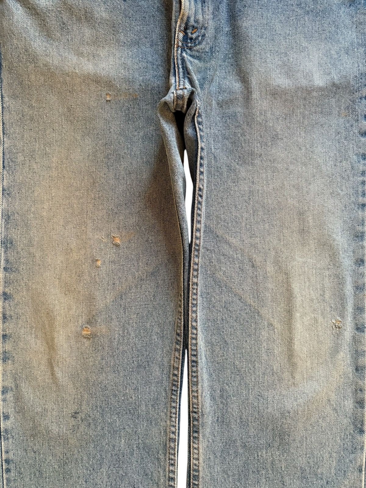 Levi's Vintage 80s Levis 505 Mud Wash Distressed Loose Baggy Jeans Size US 37 - 5 Thumbnail