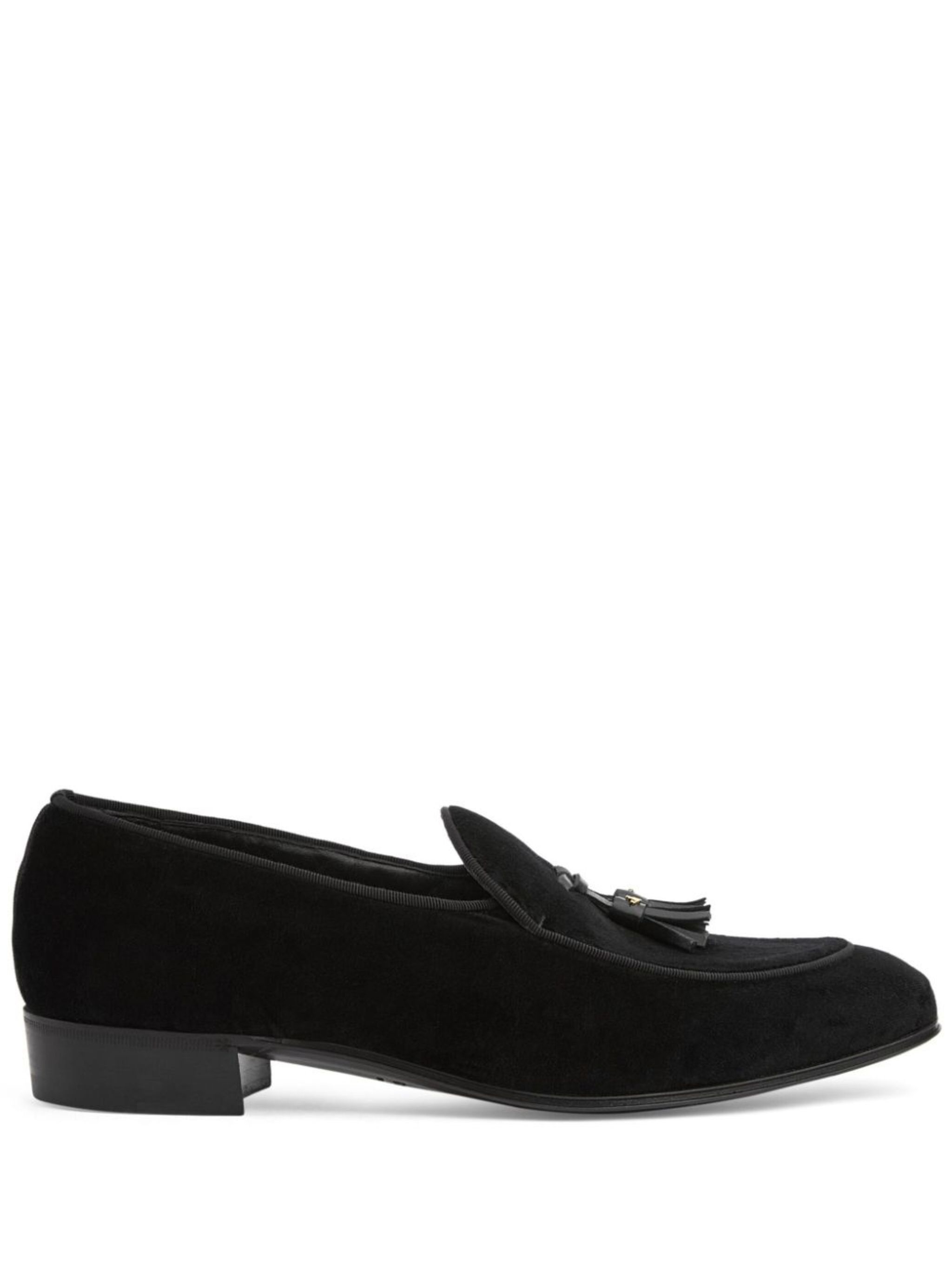 o1s1wg110325 Velvet Loafers in Black