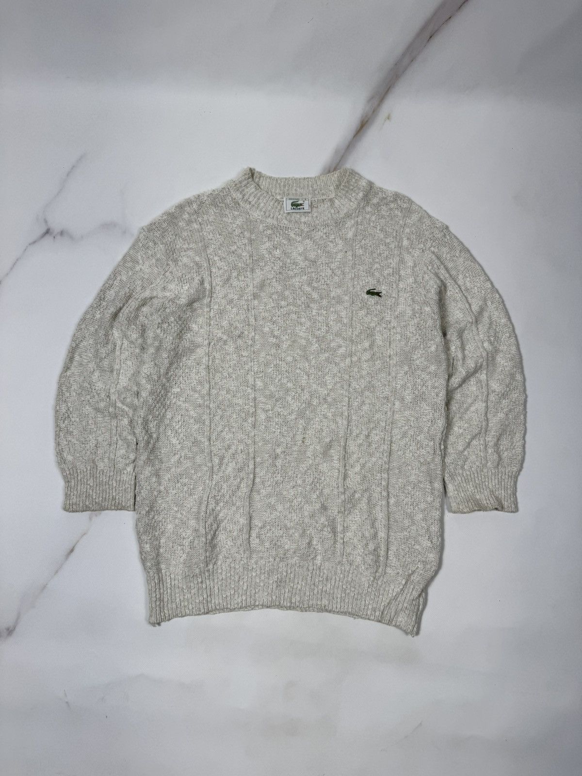 Lacoste Vintage Lacoste Knit Crewneck Sweater Size US XL / EU 56 / 4 - 1 Thumbnail