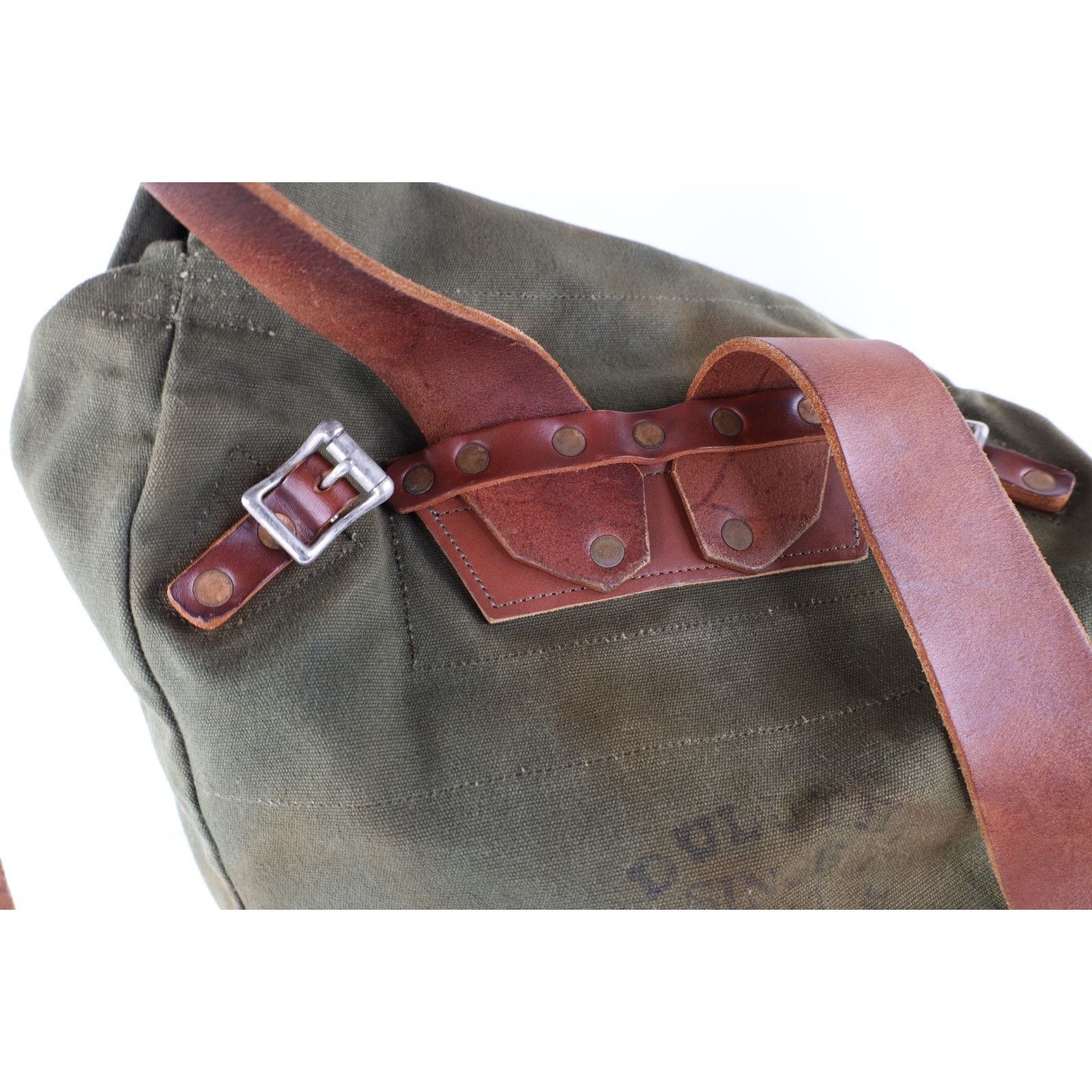 Duluth Pack Vintage Duluth Pack Canvas Leather Safford Food Pack Bag Size ONE SIZE - 9 Thumbnail