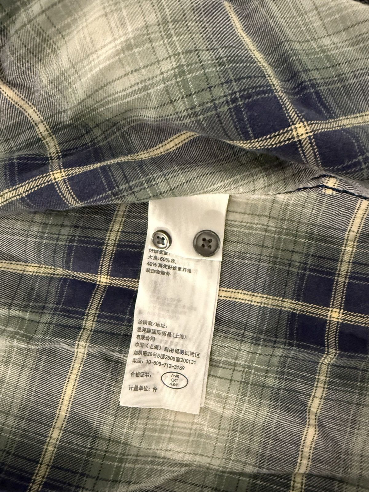 Abercrombie & Fitch A&F Soft Flannel Green Large Size US L / EU 52-54 / 3 - 2 Thumbnail