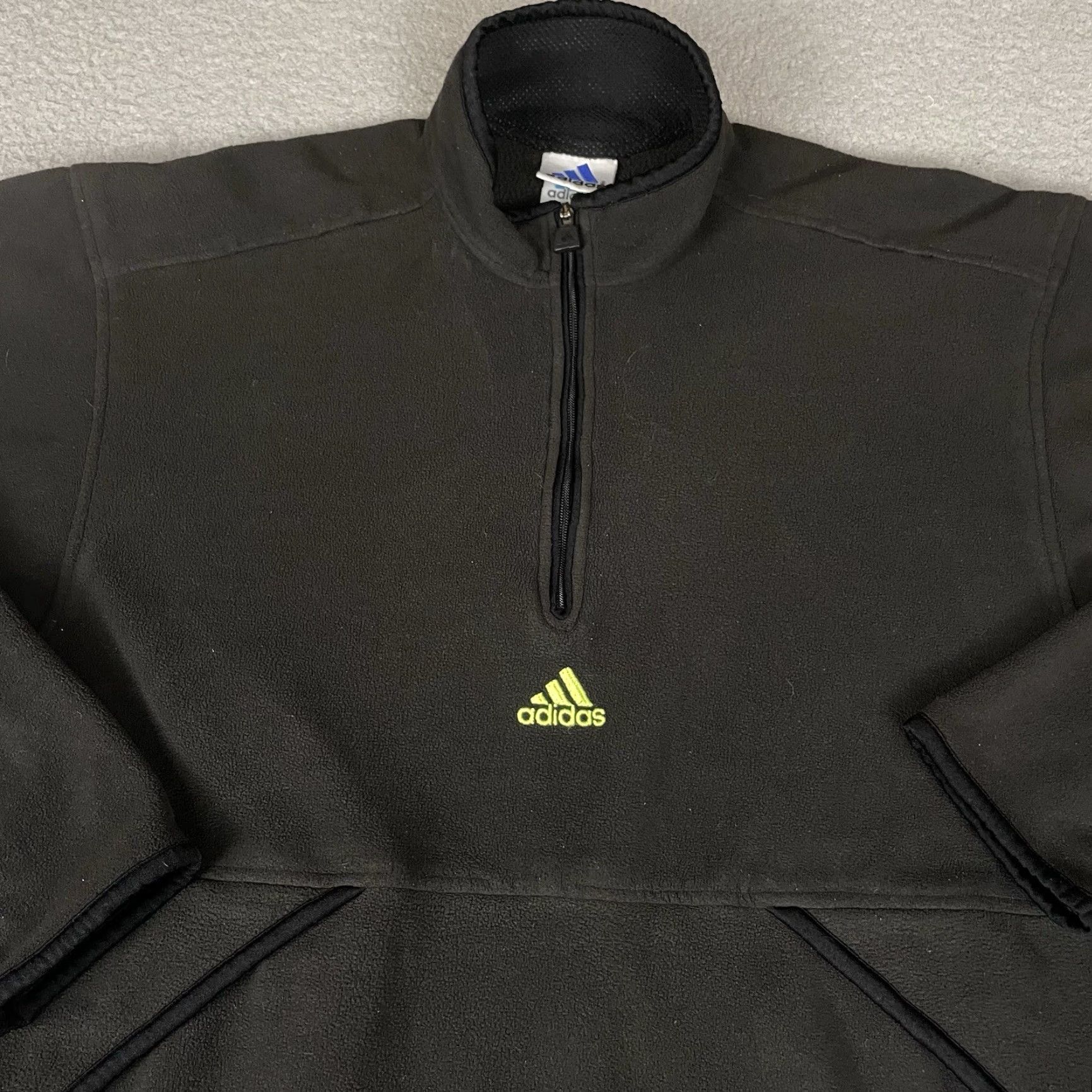 Adidas VINTAGE Adidas Sweatshirt Mens XL Black Embroidered Logo Pullover Crew Neck Cotton Polyester Fleece All Seasons Size US XL / EU 56 / 4 - 2 Thumbnail