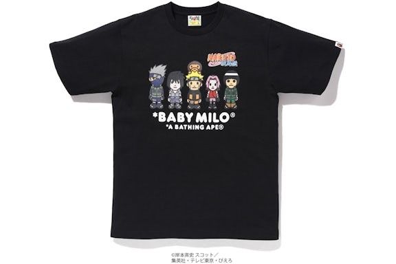 Bape Bape x Naruto Milo #3 Tee Black Size: Large FW18 Size US L / EU 52-54 / 3 - 1 Thumbnail