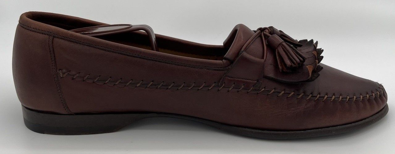 Santoni Santoni Italy Handmade Stitched Brown Leather Loafers 9D Size US 9 / EU 42 - 6 Thumbnail