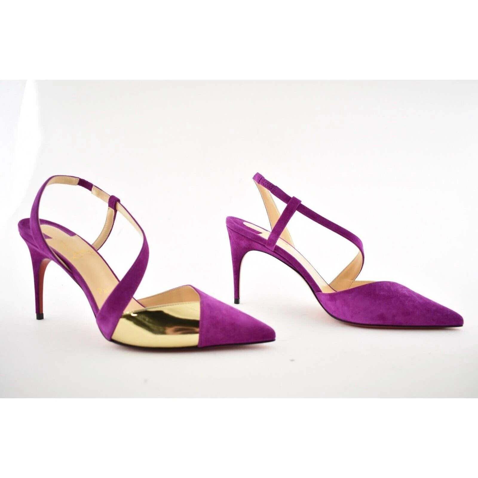 Christian Louboutin Christian Louboutin Platina 85 Pink Richelieu Cross Strap Size US 10 / IT 40 - 4 Thumbnail