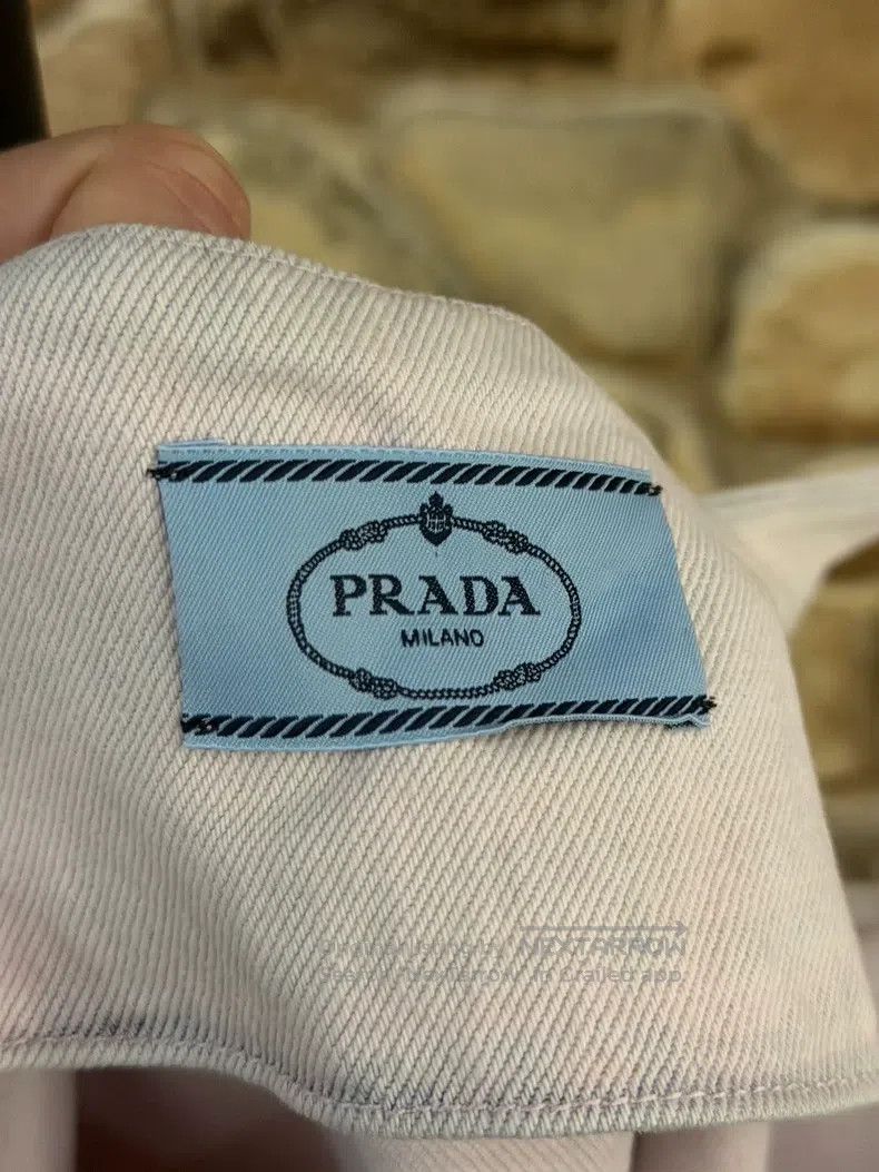 Prada Prada Light pink denim triangle strap dress Size XXS / US 00 / IT 34 - 2 Thumbnail