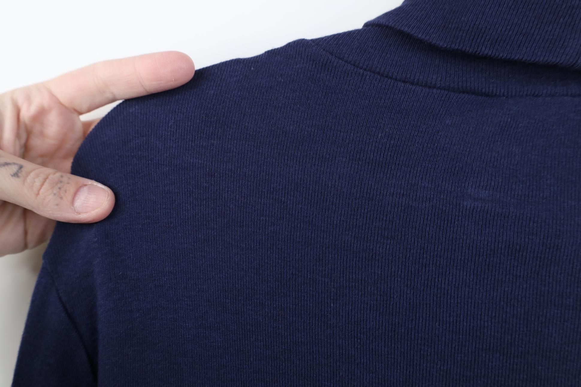 Polo Ralph Lauren Vintage 90s Ralph Lauren Ribbed Knit Turtleneck T-Shirt Blue Size XL / US 12-14 / IT 48-50 - 9 Thumbnail