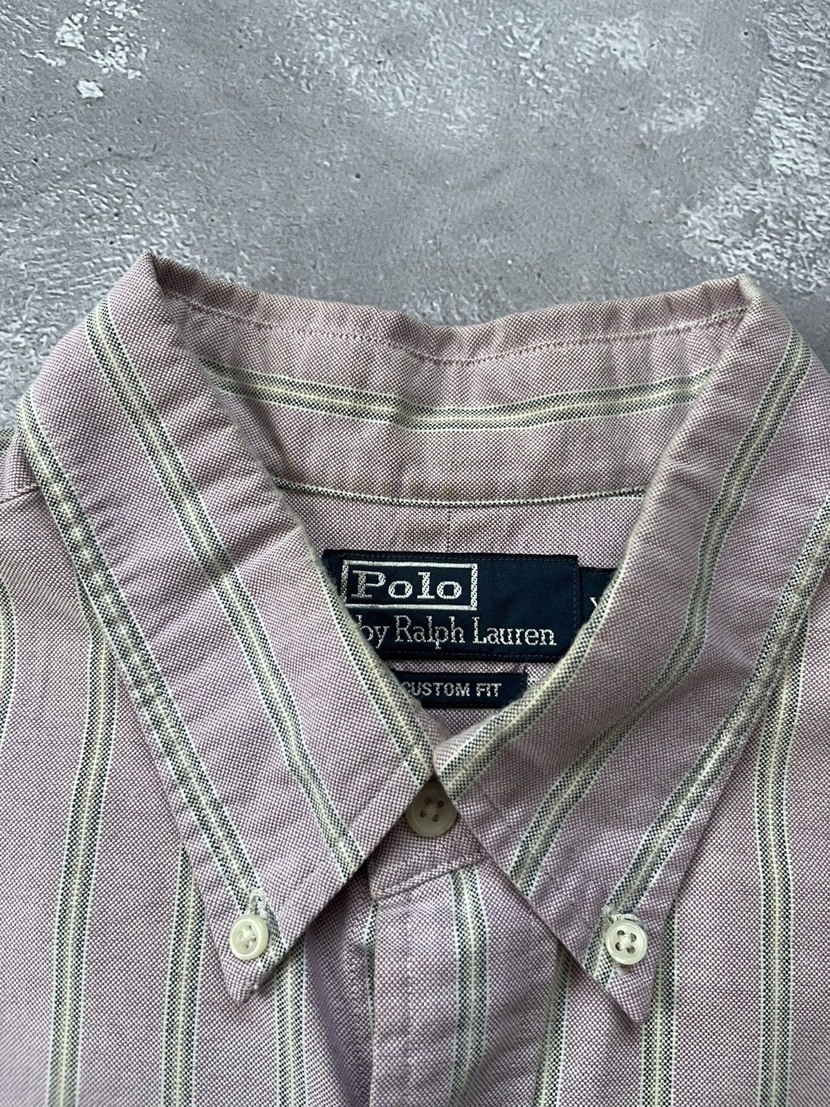 Polo Ralph Lauren Vintage Polo Ralph Lauren Shirt Buttons Long Sleeve Striped Size US XL / EU 56 / 4 - 4 Thumbnail