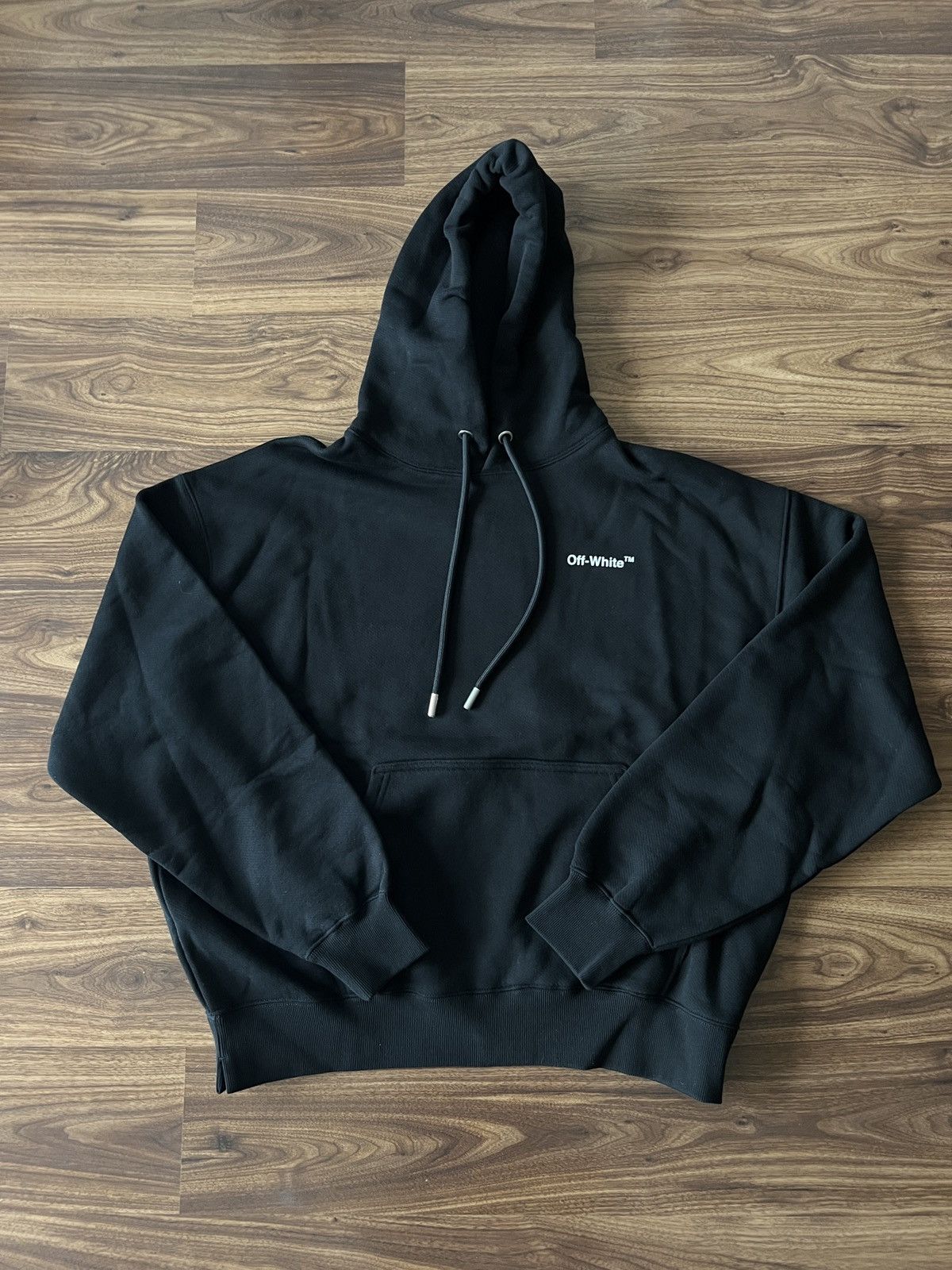 Off-White Off-White Logo Hoodie Black Size US M / EU 48-50 / 2 - 1 Thumbnail