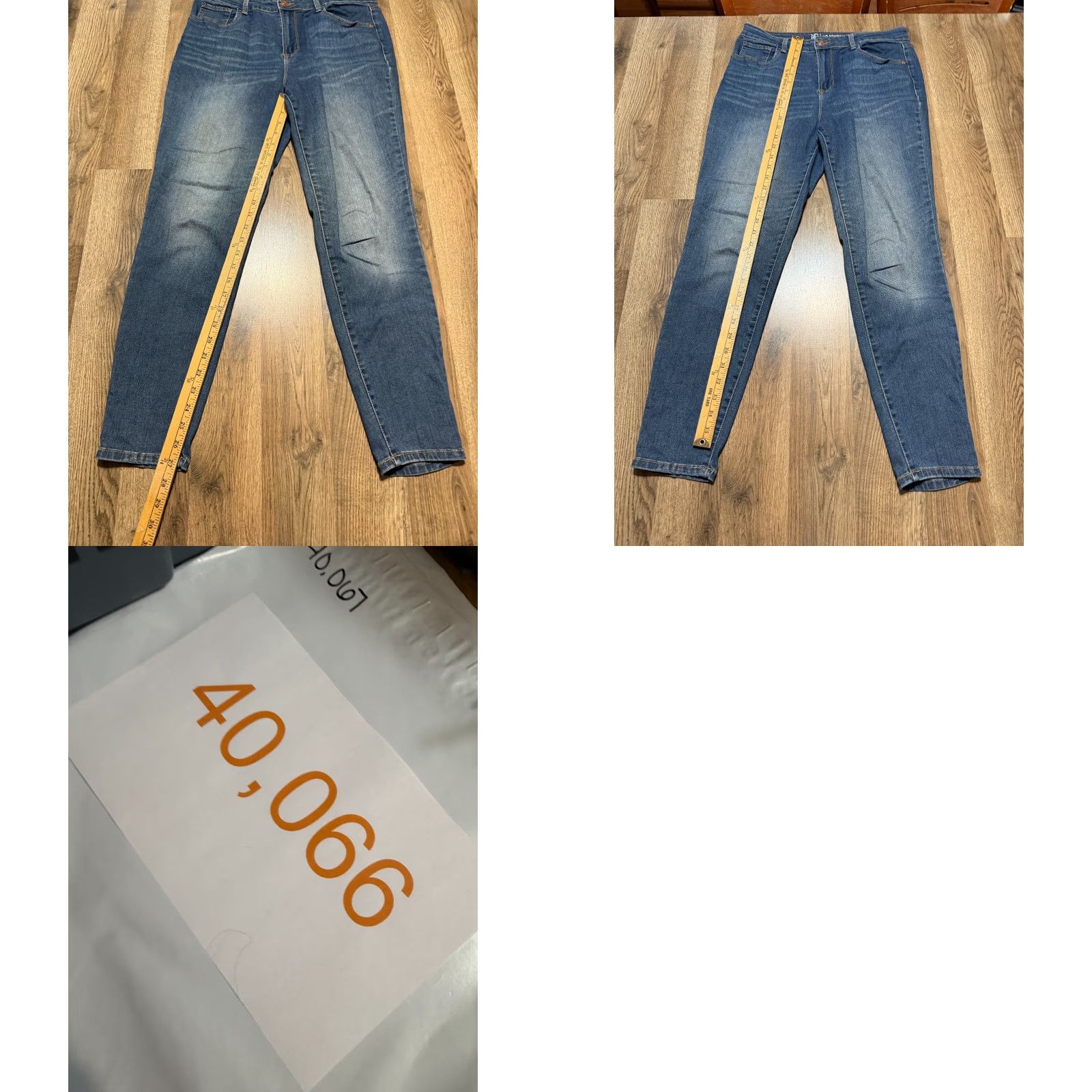 Vintage No Boundaries Jeans Women's 13 Blue Denim Skinny High Rise Pockets 5-Pocket Regular Rise Jeans Women's Size 34" / US 12 / IT 48 - 8 Thumbnail