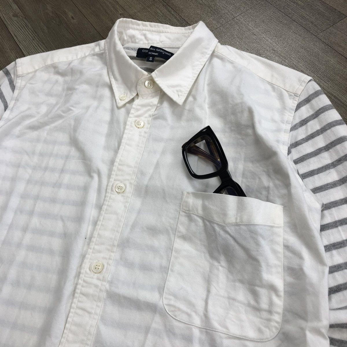 Comme des Garcons Homme SS11 Comme des Garcons Homme CDG Striped Long Sleeve Shirt Size US S / EU 44-46 / 1 - 6 Thumbnail