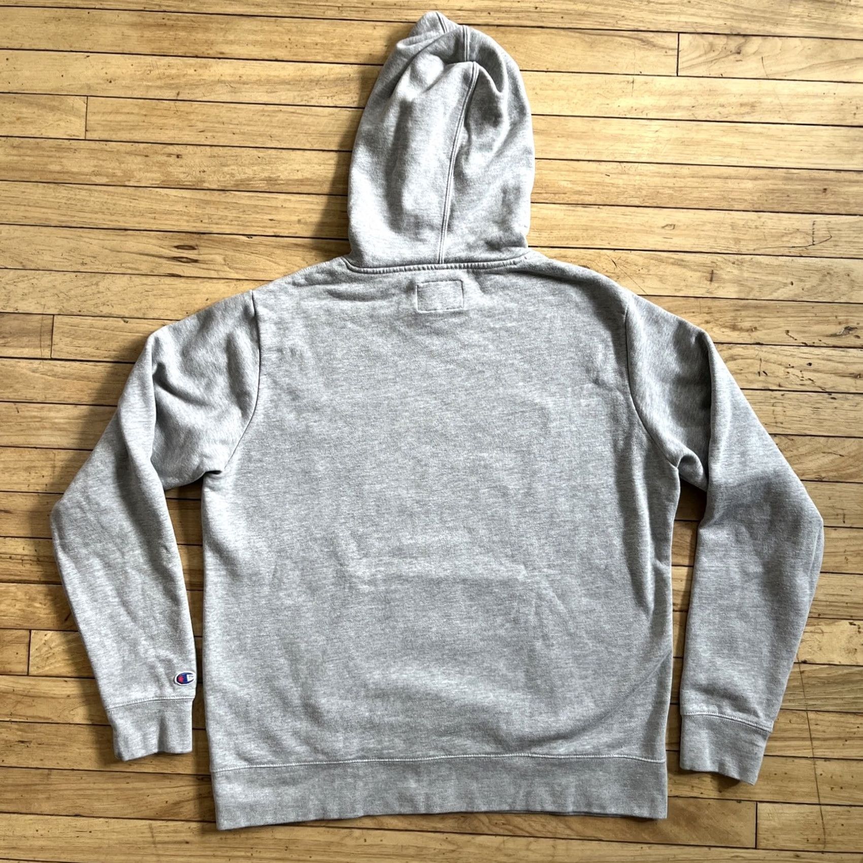 Champion CHAMPION Hoodie Men L Gray Embroidered Logo Hooded Pullover Active Sports Streetwear Size US L / EU 52-54 / 3 - 2 Thumbnail