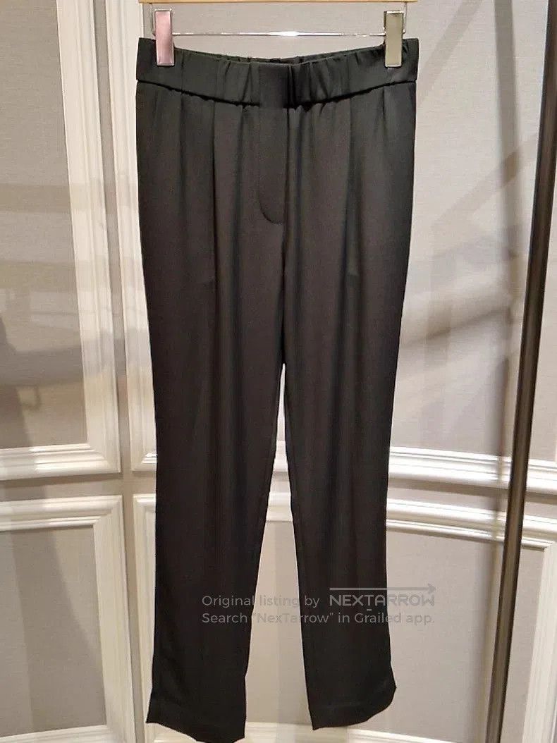 Brunello Cucinelli Brunello Cucinelli Black Silk-Cotton Casual Pants. Size US 30 / EU 46 - 1 Thumbnail