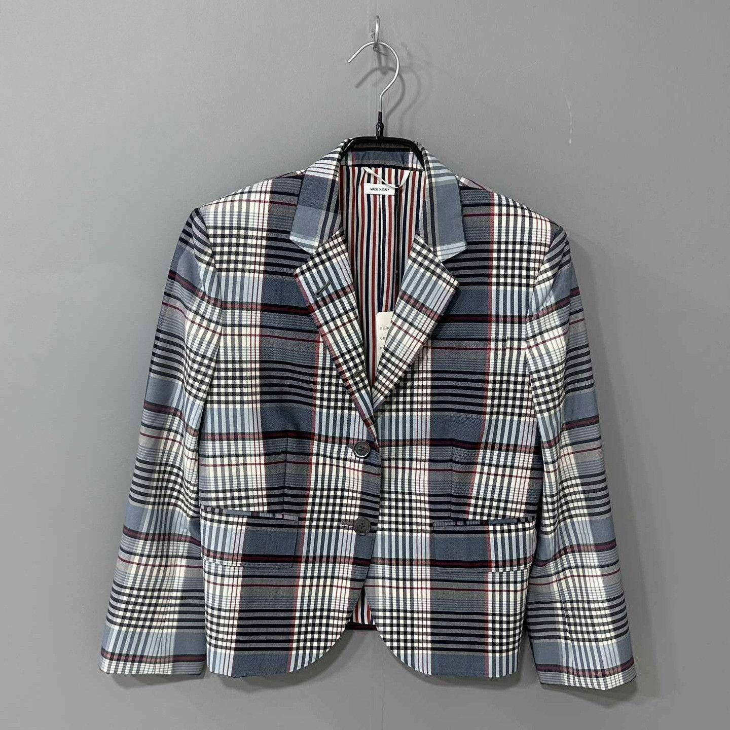 Thom Browne Thom Browne Formal Plaid Brown Jacket it_42 Women Size M / US 6-8 / IT 42-44 - 1 Thumbnail