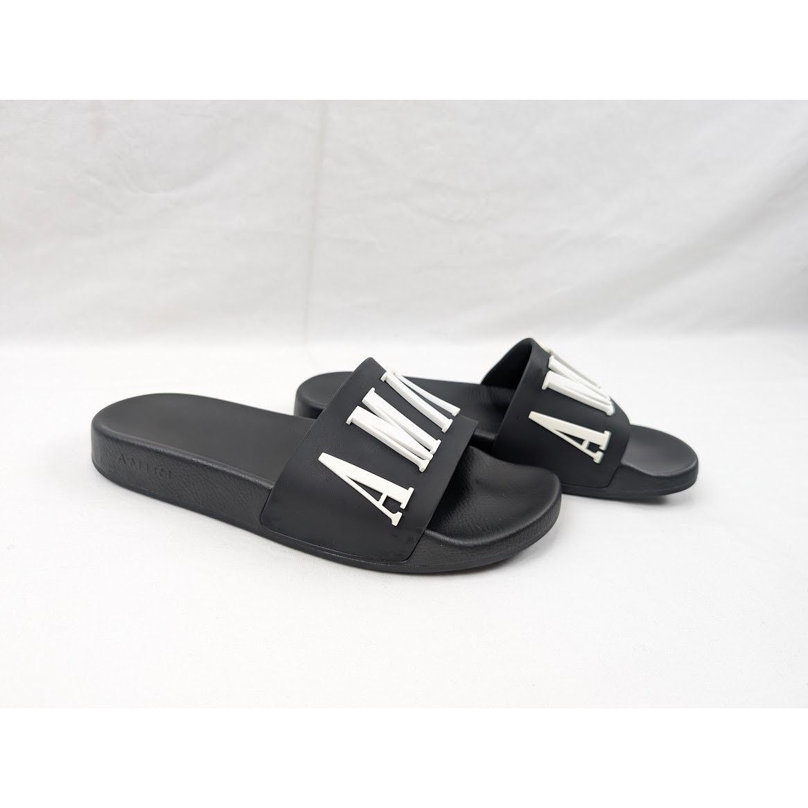 Amiri o1rshd1 Logo Pool Slide Slipper in Black/White Size US 7 / EU 40 - 12 Thumbnail
