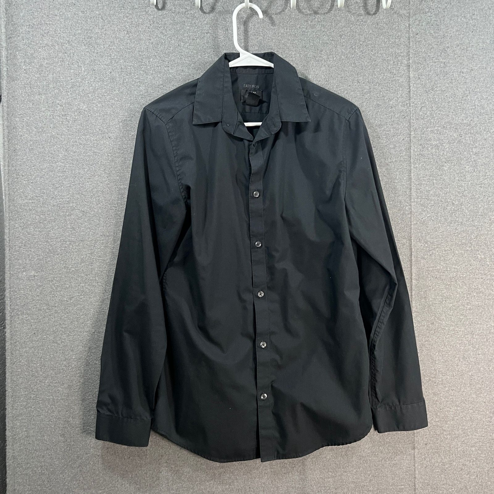 H&M H&M Men's Long-sleeve Button-up Shirt Black Size Small Size US S / EU 44-46 / 1 - 1 Thumbnail