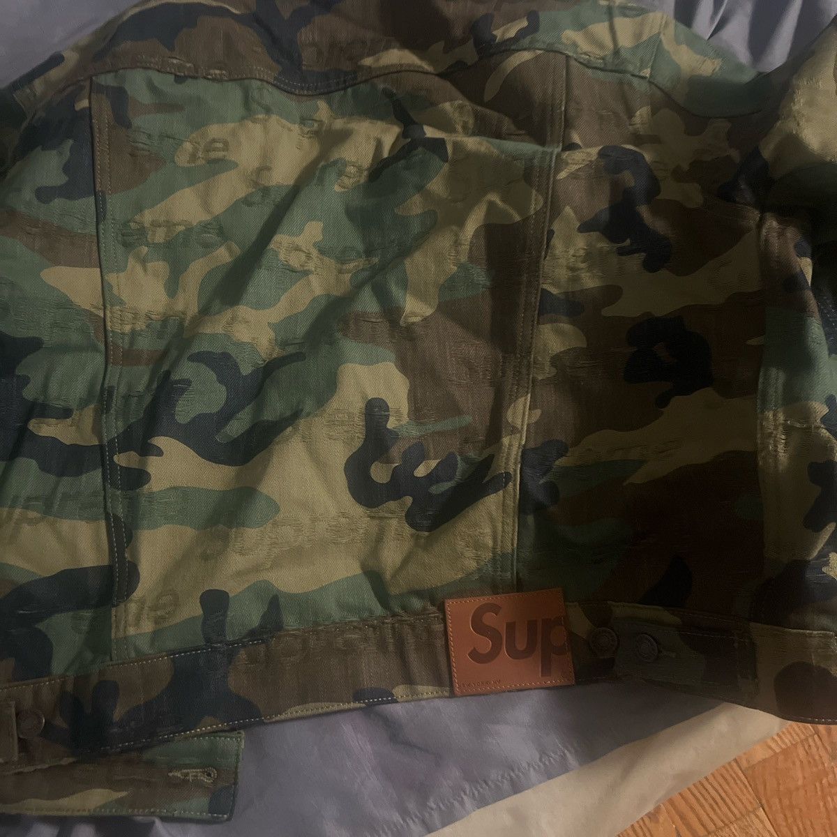 Supreme Supreme jacquard logos denim trucker jacket “woodland camo” Size US M / EU 48-50 / 2 - 5 Thumbnail