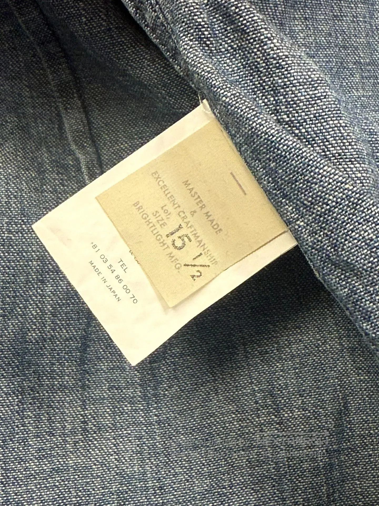 Old Joe Old Joe Distressed Washed Denim Shirt. Size US M / EU 48-50 / 2 - 8 Thumbnail