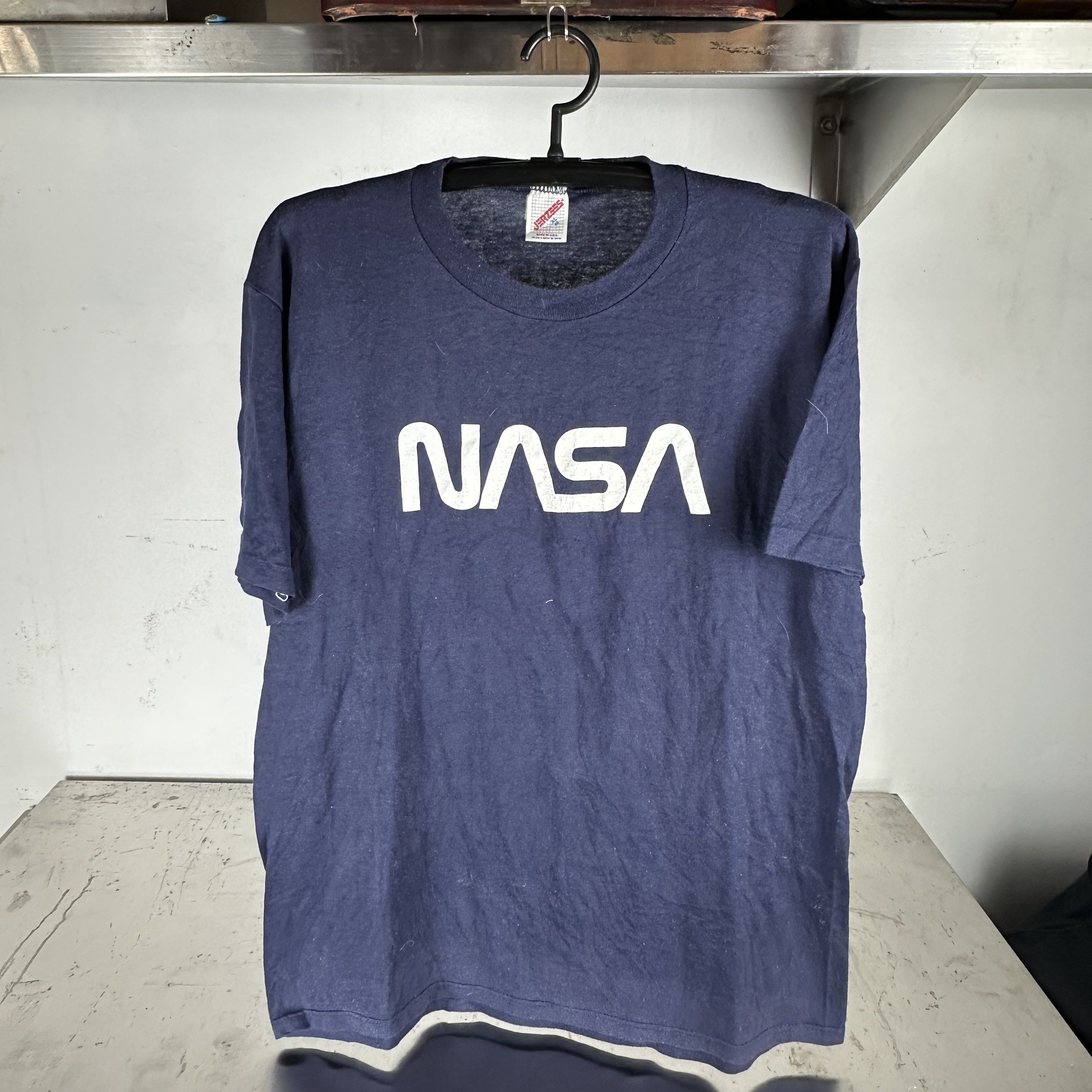 Vintage ​Vintage 80s NASA Logo Graphic Large T-shirt Size US L / EU 52-54 / 3 - 1 Thumbnail