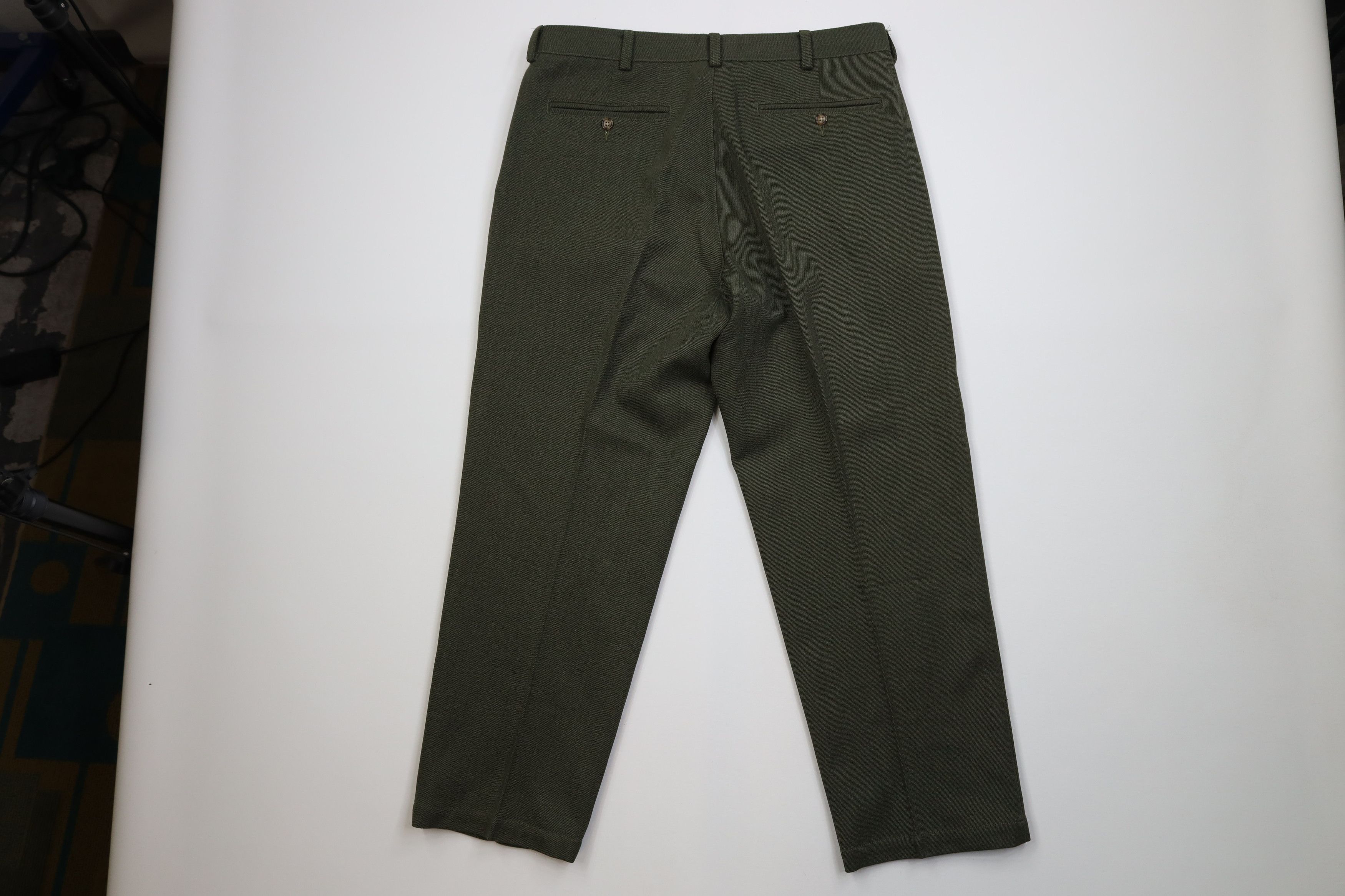 L.L. Bean Vintage 90s LL Bean Corduroy Wide Leg Chino Pants Green Size US 38 / EU 54 - 8 Thumbnail