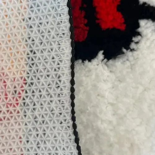 Handmade Yuuko x Shi Design Fluffy Tufted Bedroom Carpet Rug Size ONE SIZE - 3 Thumbnail