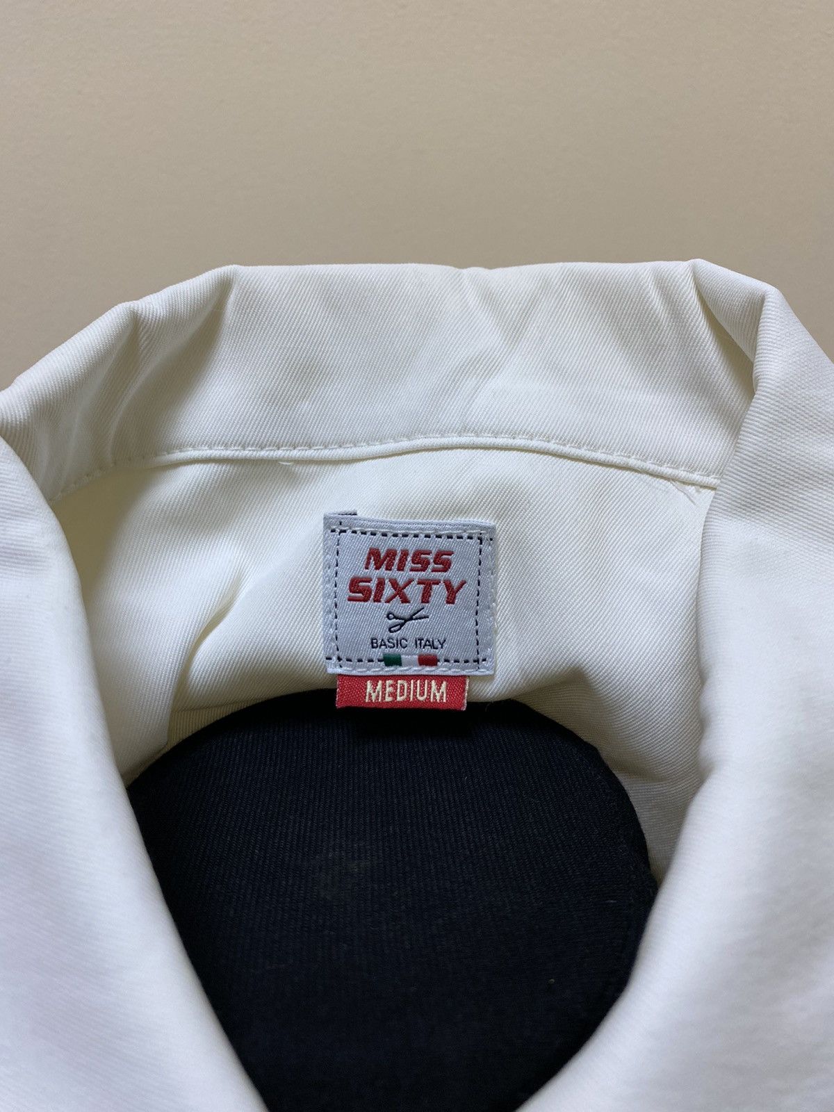 Miss Sixty Miss Sixty Womens White Denim Jacket Size M Size M / US 6-8 / IT 42-44 - 9 Thumbnail