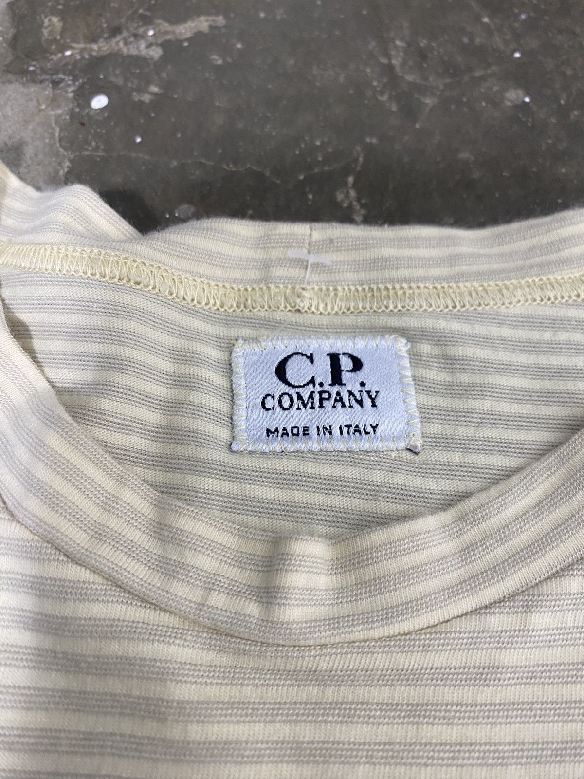 C.P. Company Rare Vintage C. P. Company Stripe T-Shirt Size US L / EU 52-54 / 3 - 7 Thumbnail