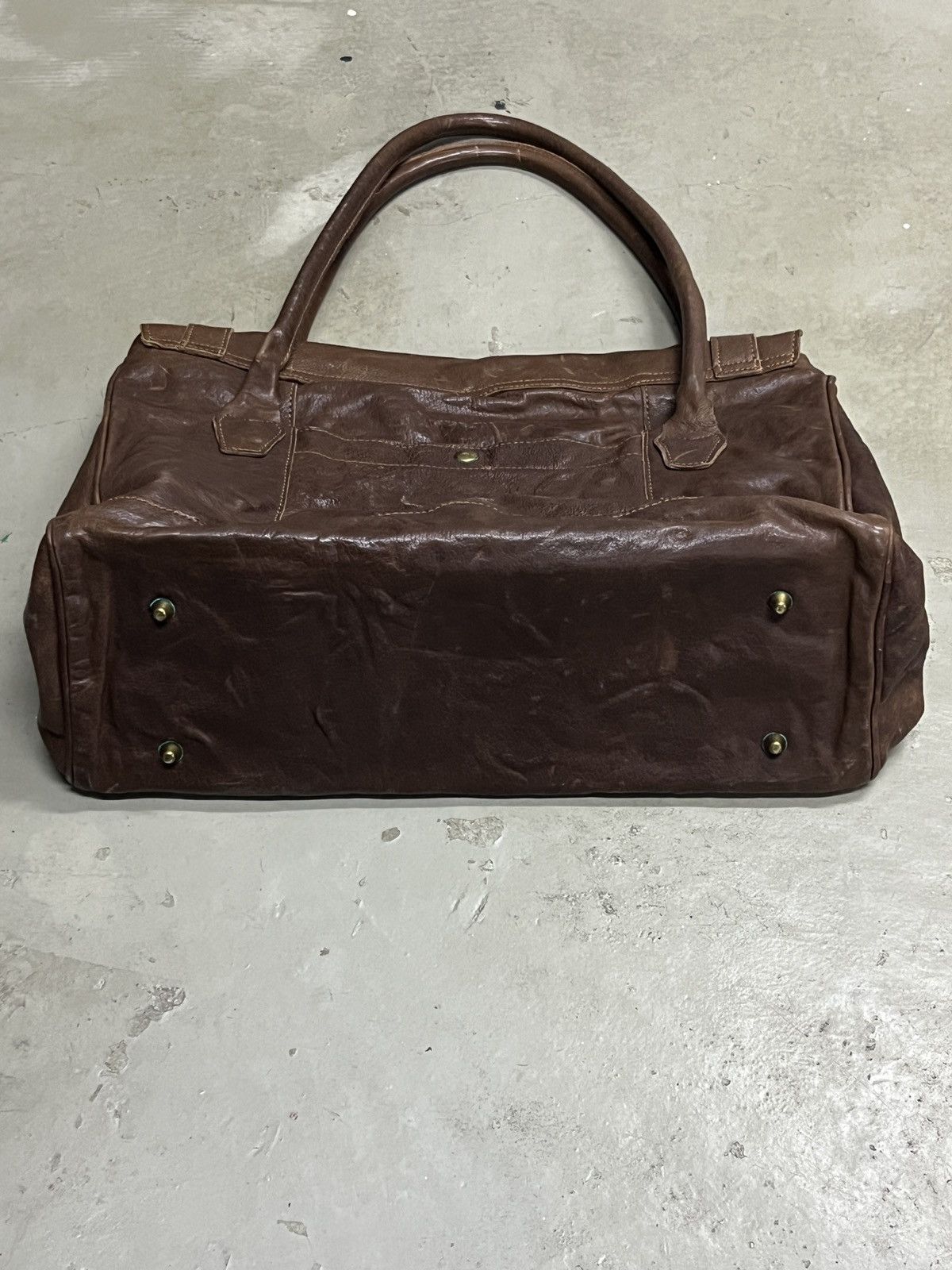Leather Leather Birkin Japanese Brand 1 Metre Carre Cowhide Bag Size ONE SIZE - 12 Thumbnail
