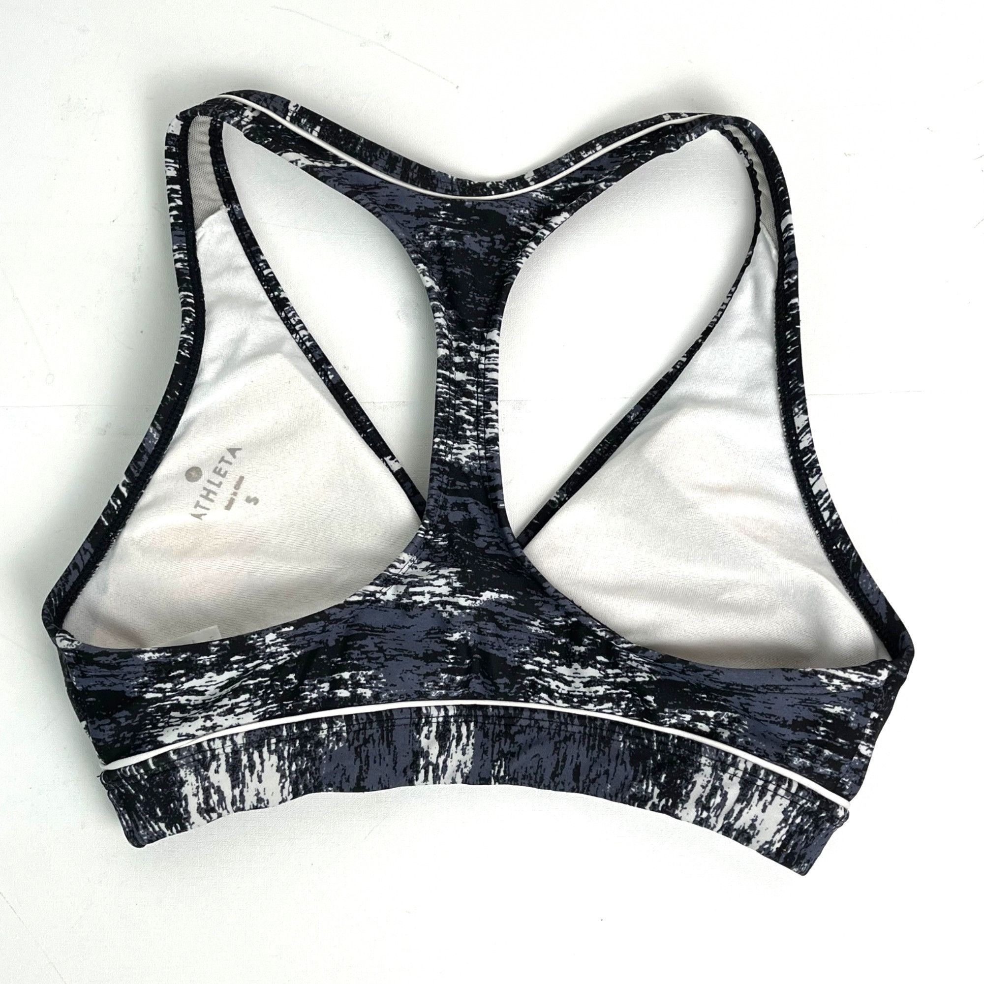 Athleta Athleta Sports Athletic Bra Sz. S Black & White Print Size S / US 4 / IT 40 - 3 Thumbnail