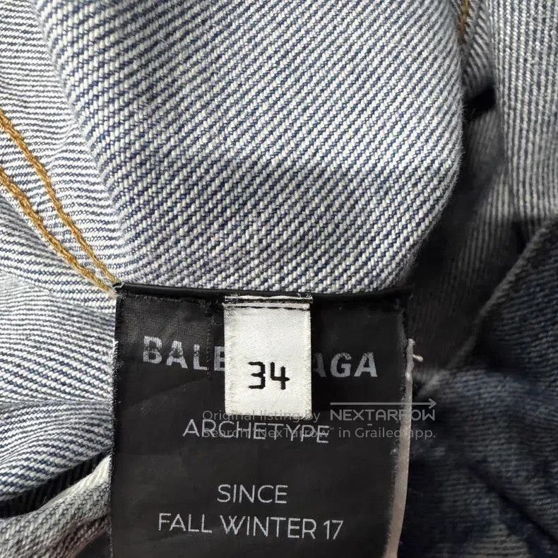 Balenciaga Balenciaga Denim Logo Jacket. Size US XS / EU 42 / 0 - 4 Thumbnail